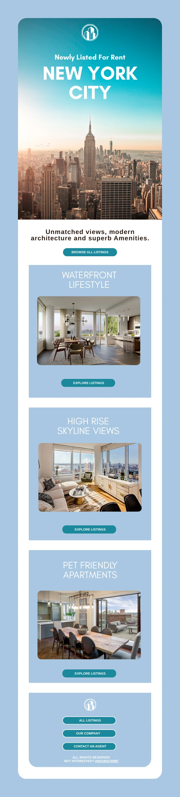 Subject Line:
“Your Curated Luxury Listings: Waterfront, Skyline, & Pet-Friendly Homes Await”