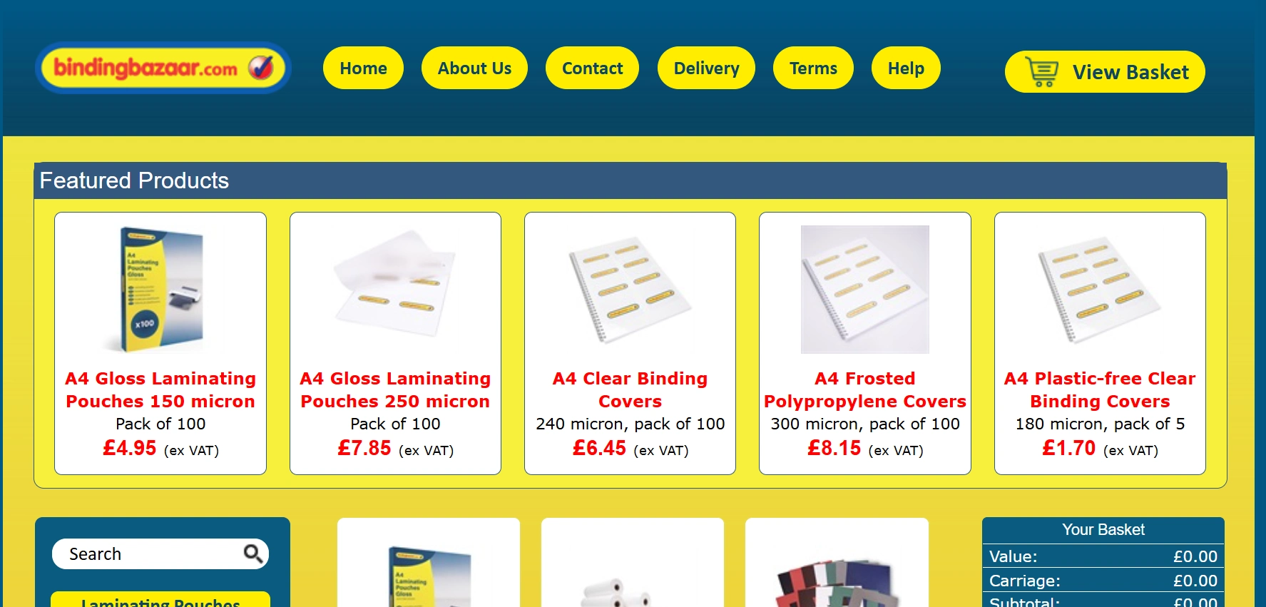 Binding Bazaar Existing Site