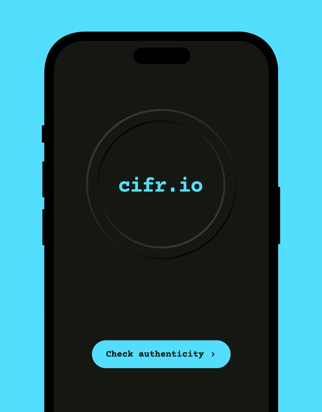 cifr.io welcome screen