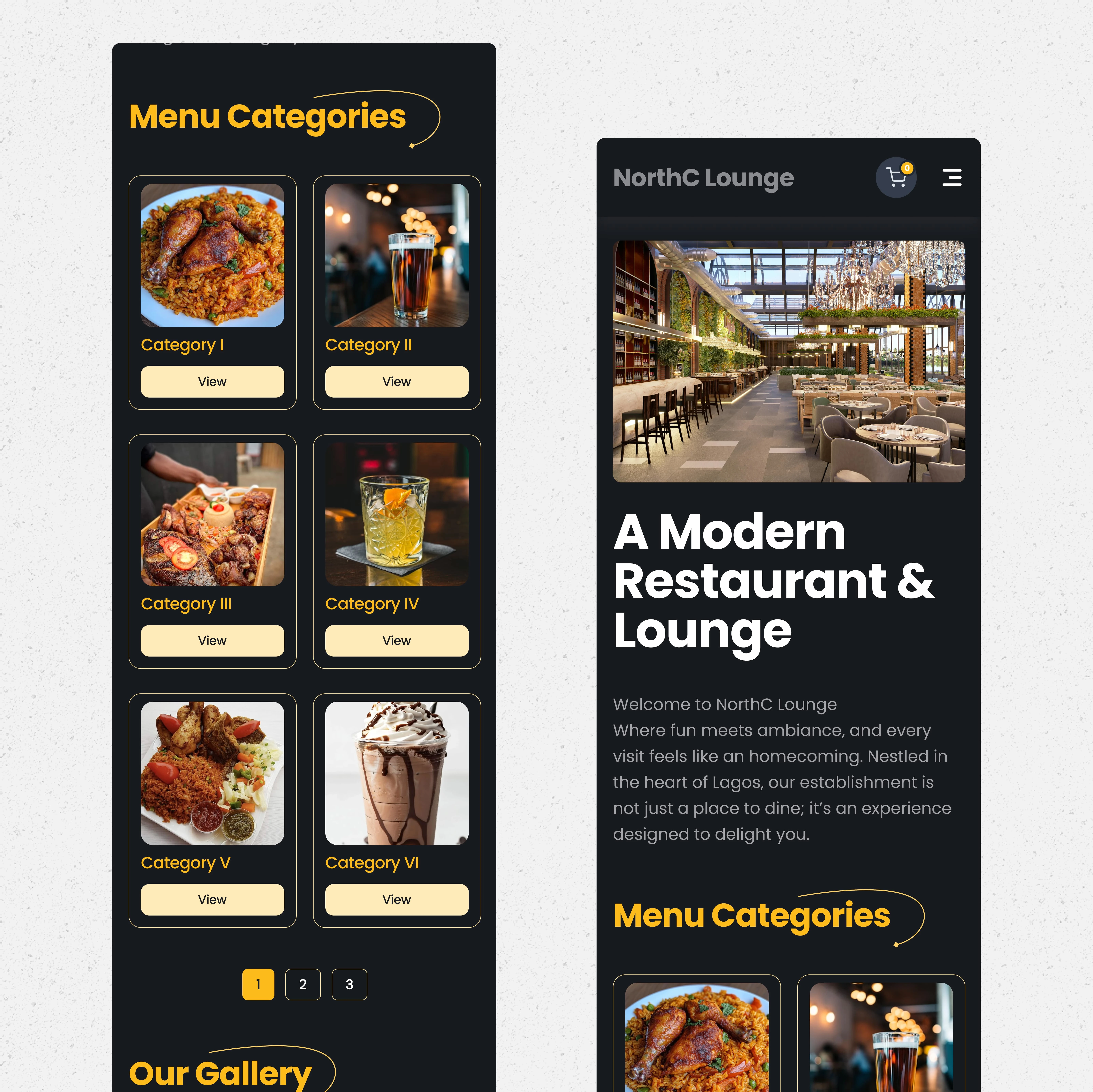 A Clearer and more usable View of the Menu, which is why the user are there. It help reduce the cognitive load for the user.