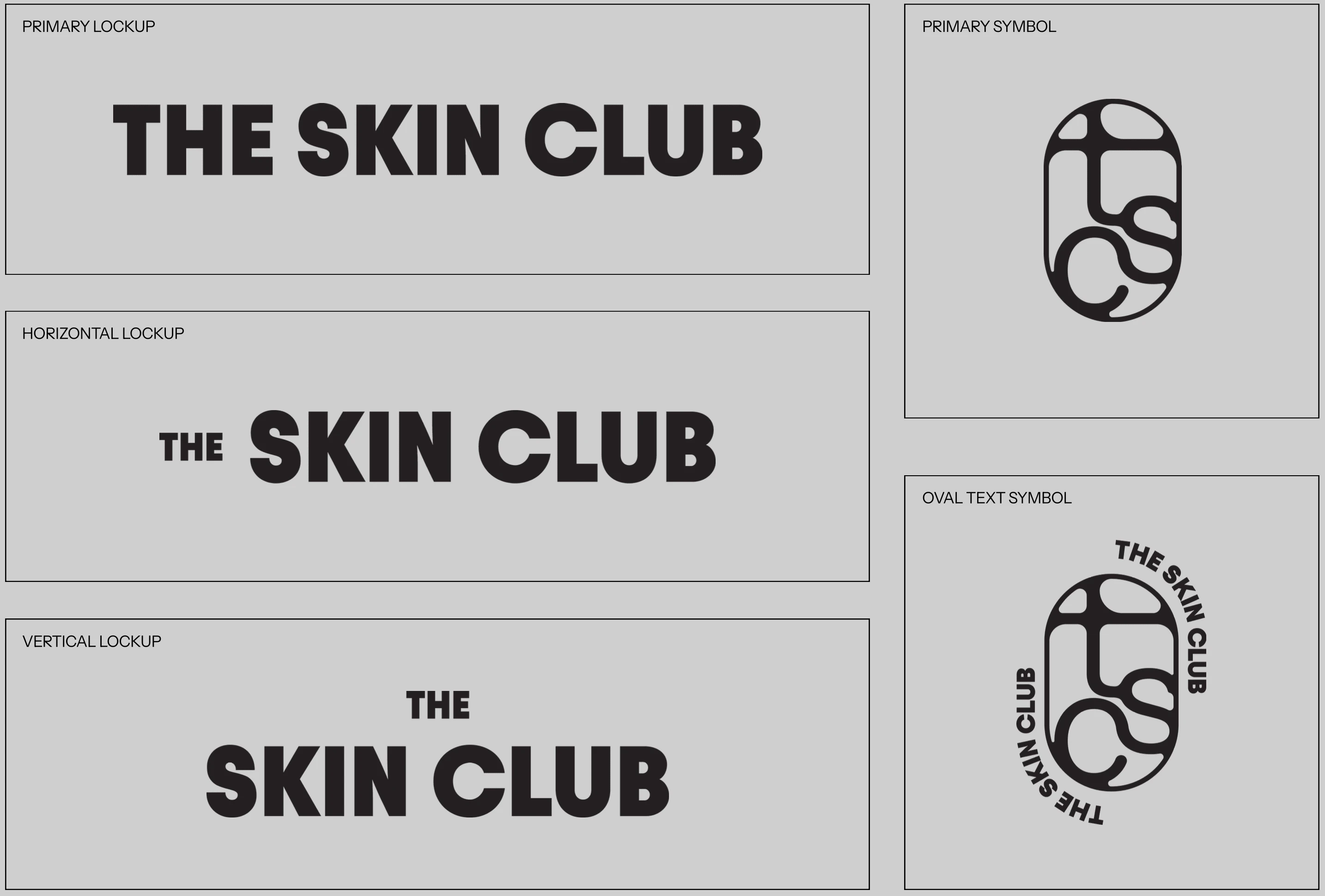 Logo suite for The Skin Club