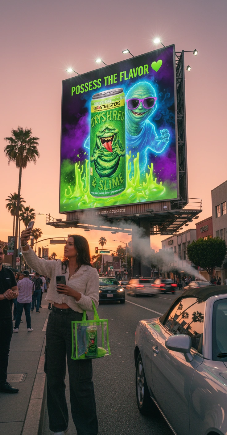 Sunset Blvd Energy Drink Concept (AI)