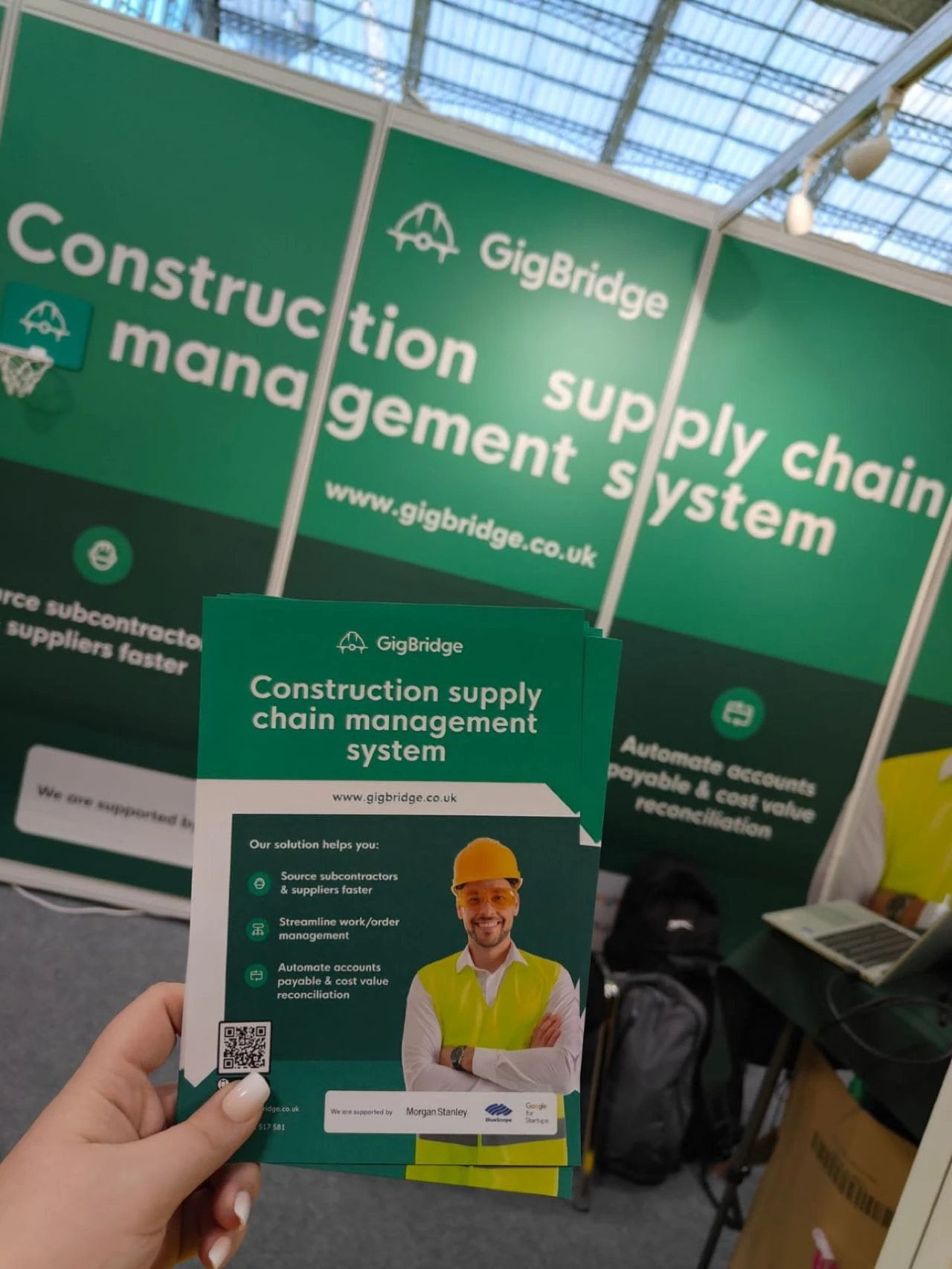 Flyer and Booth Design for a construction event