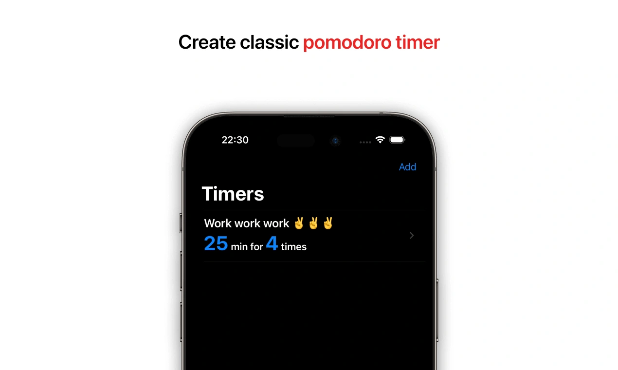 Classic Pomodoro Timer