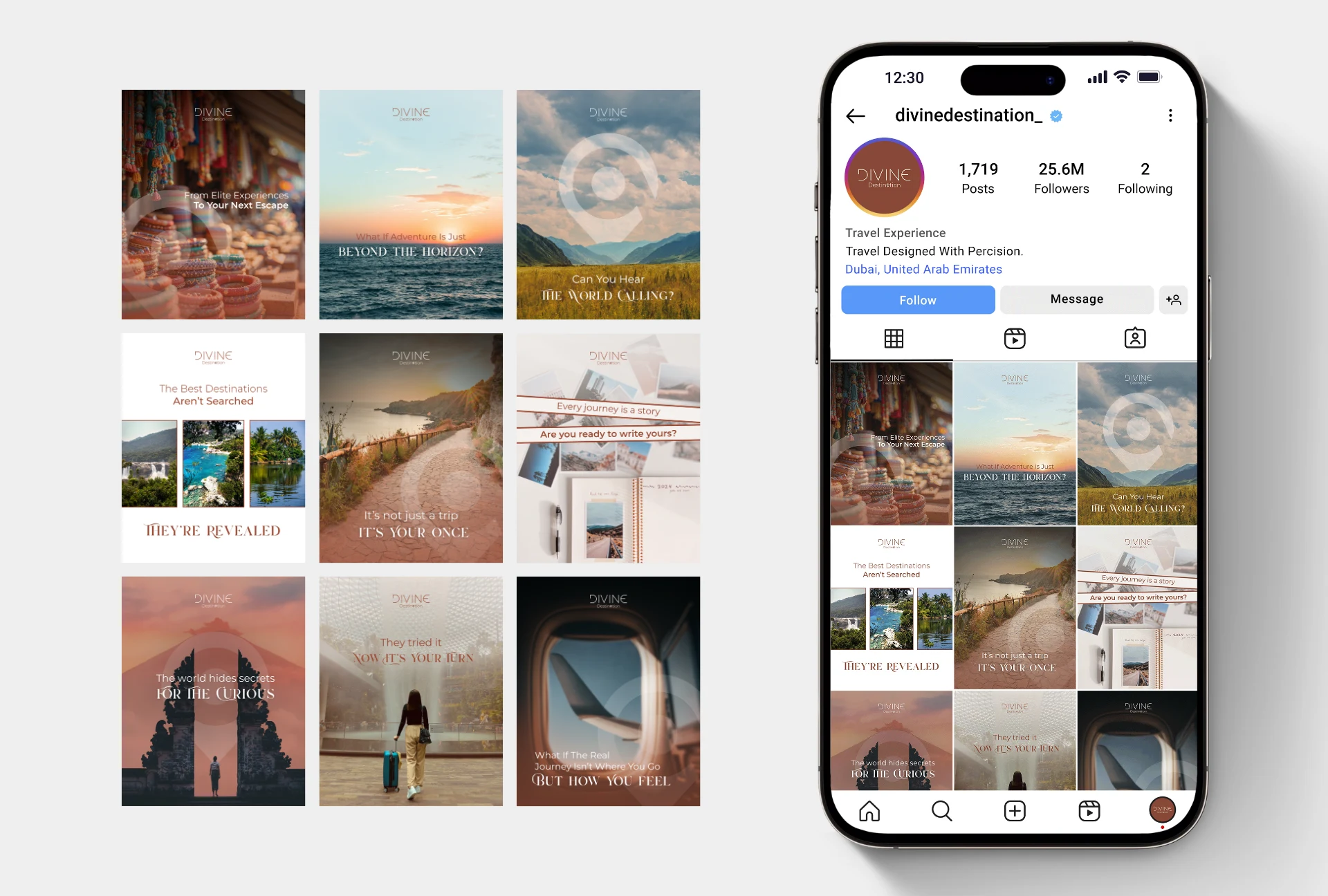Divine Destination - IG Feed Grid