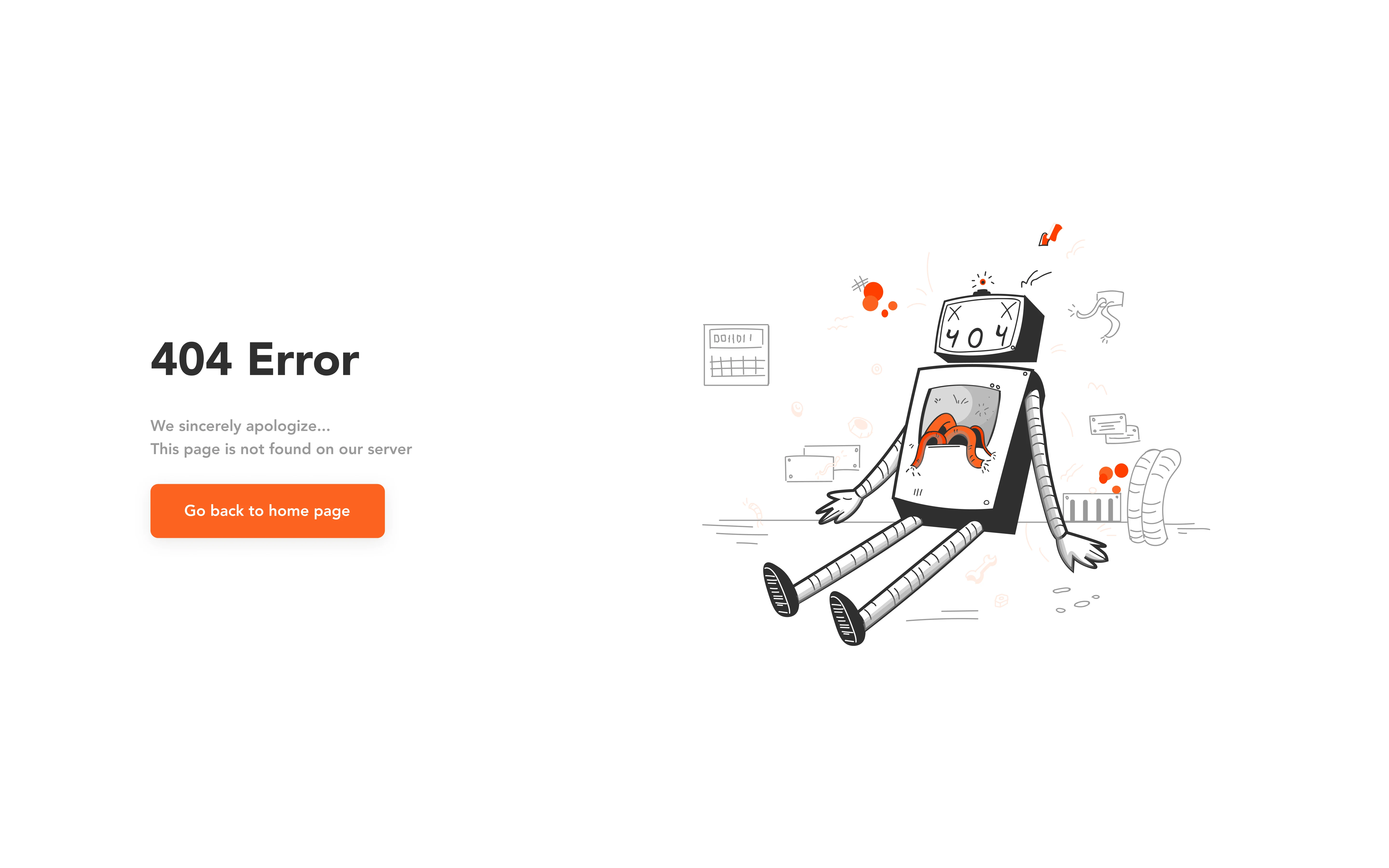 404 Error Page (Light Mode)