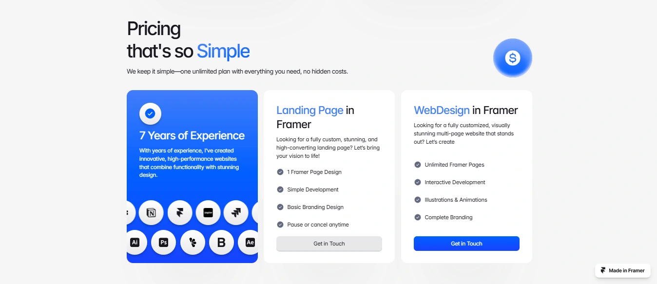 One unlimited plan, endless possibilities—no surprises! Get 30% off pro services with Prismora. 💼 #WebDesignPricing #ContraFreelancers