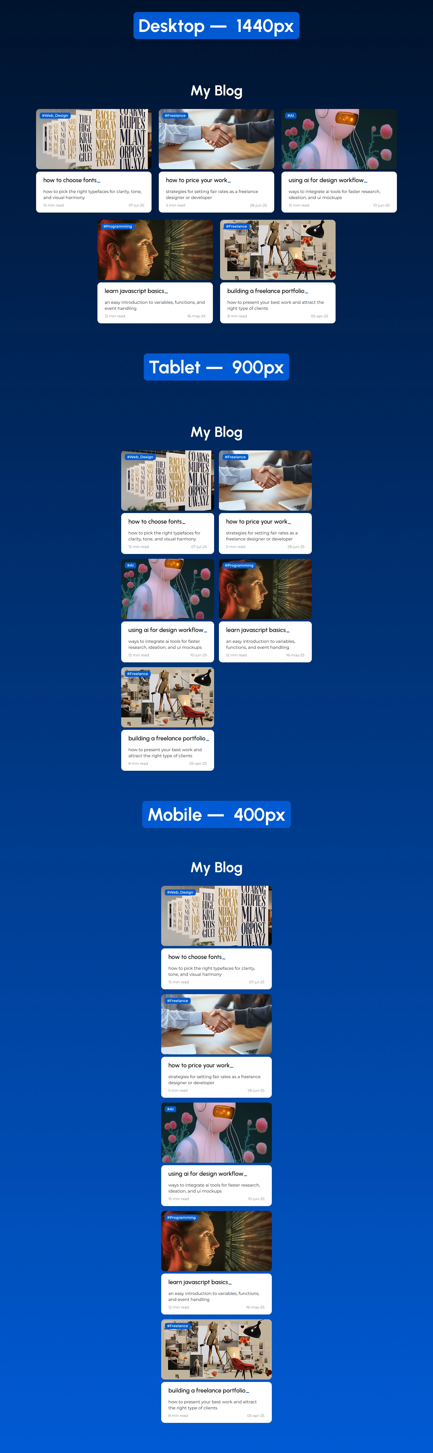 Blog Section