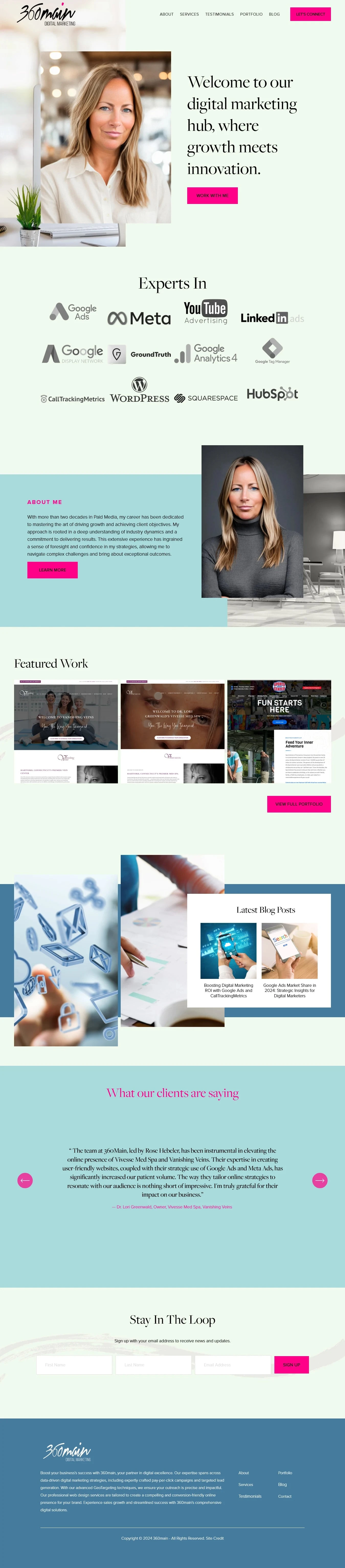 Squarespace website design