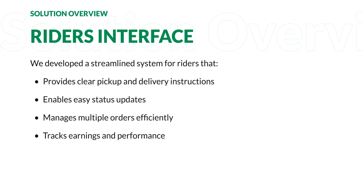 Comprehensive Rider Management System