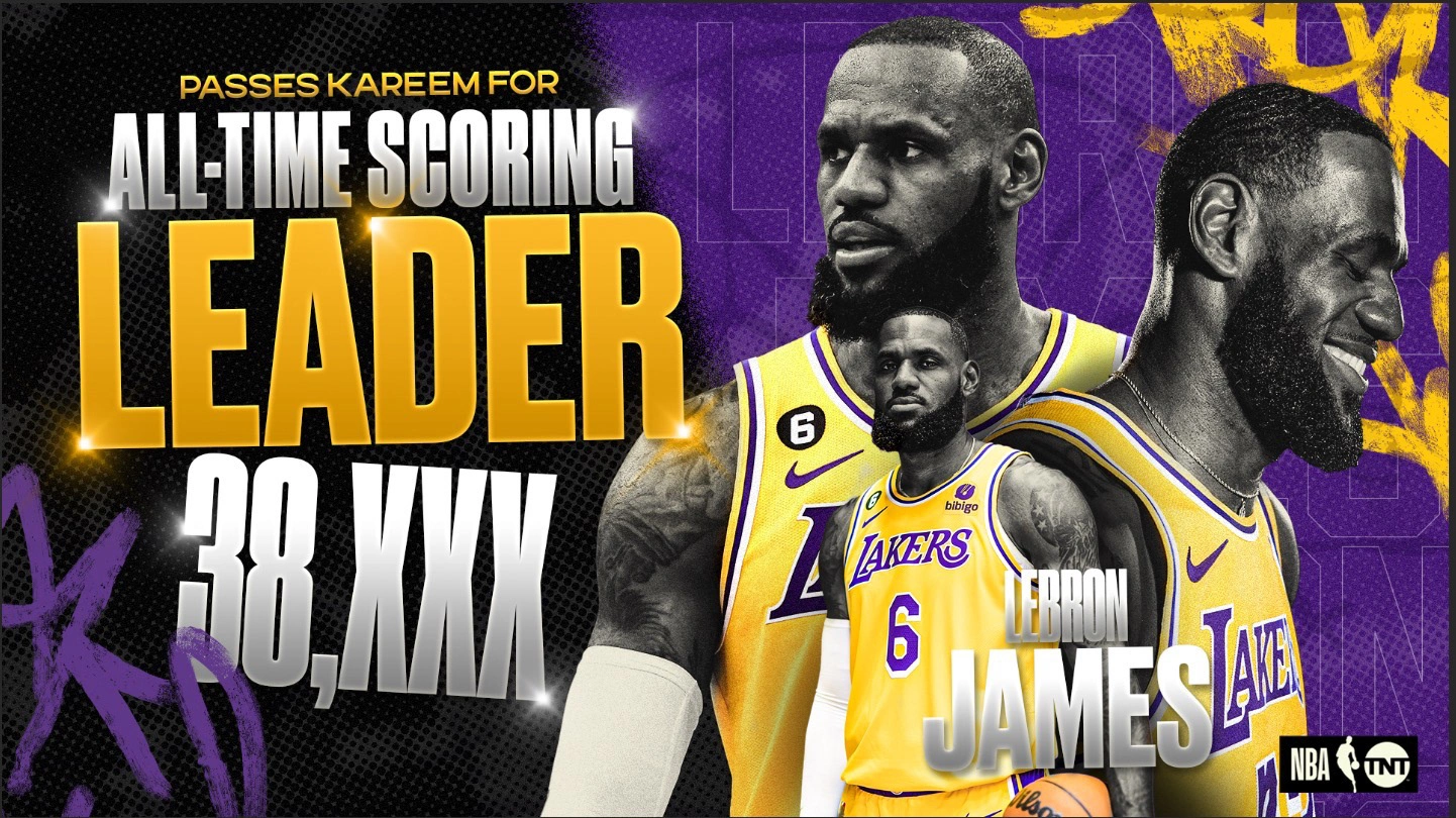 Lebrong Scoring Record Design for INSIDE THE NBA 