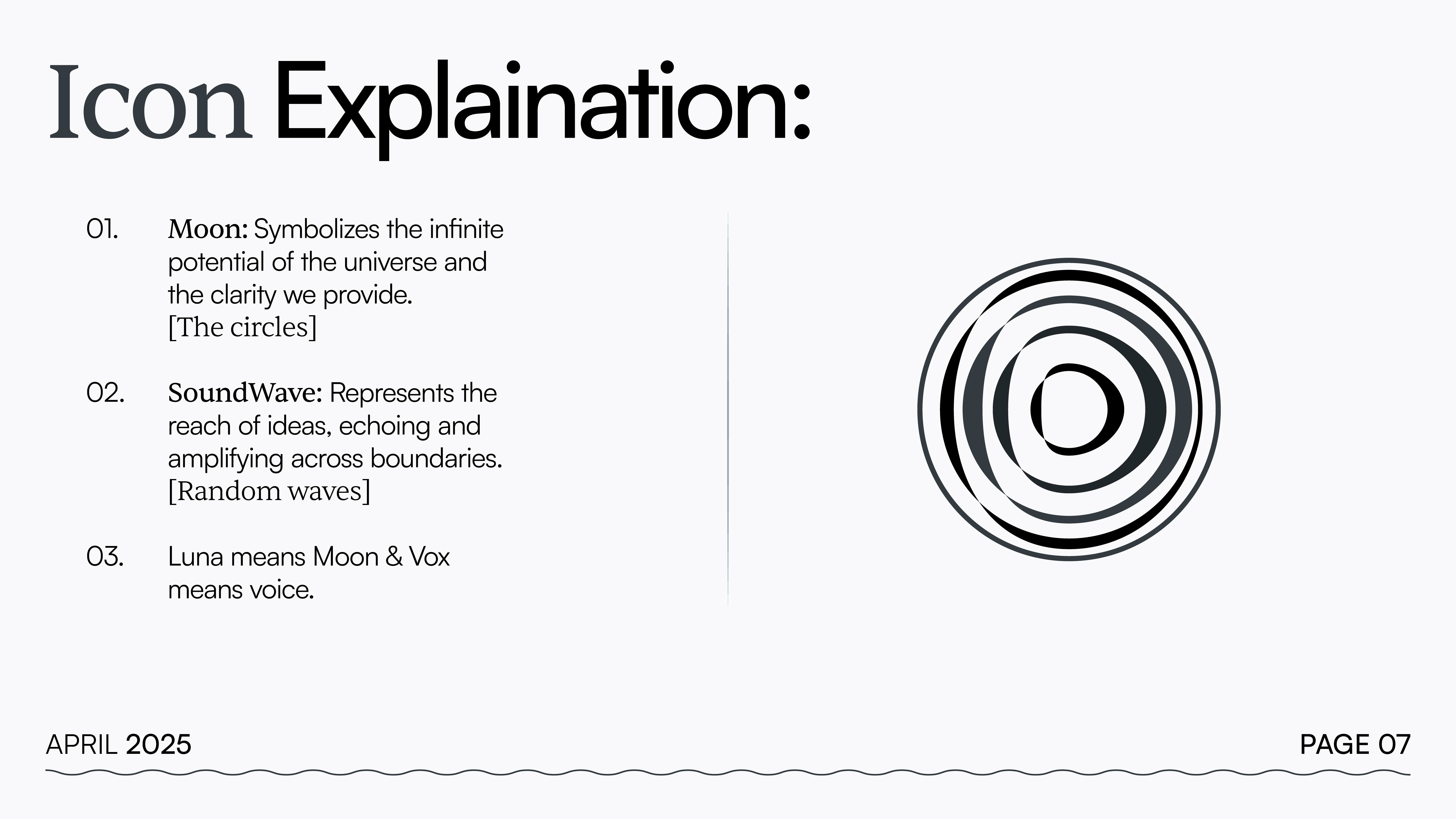 2.2 Icon Explaination