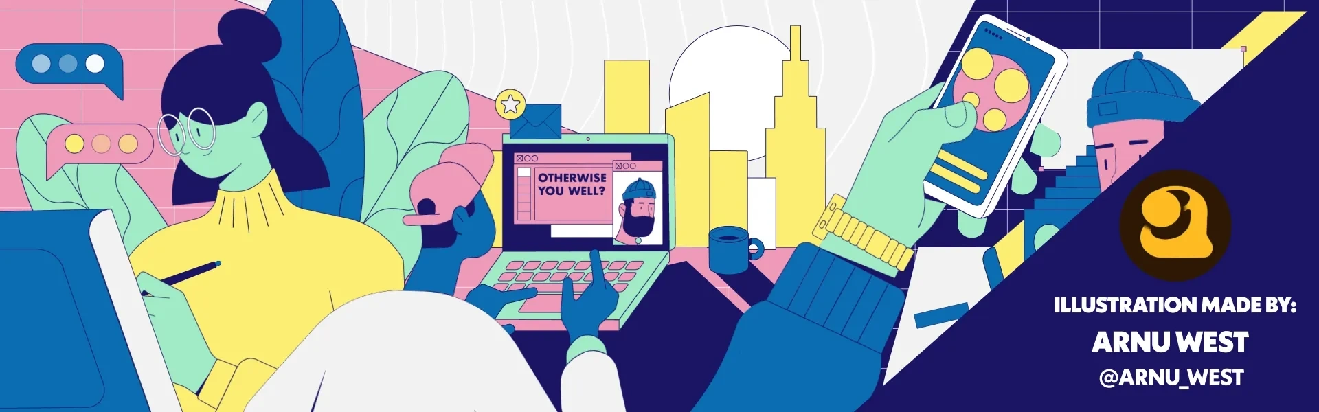 "Remote Working Illustration"