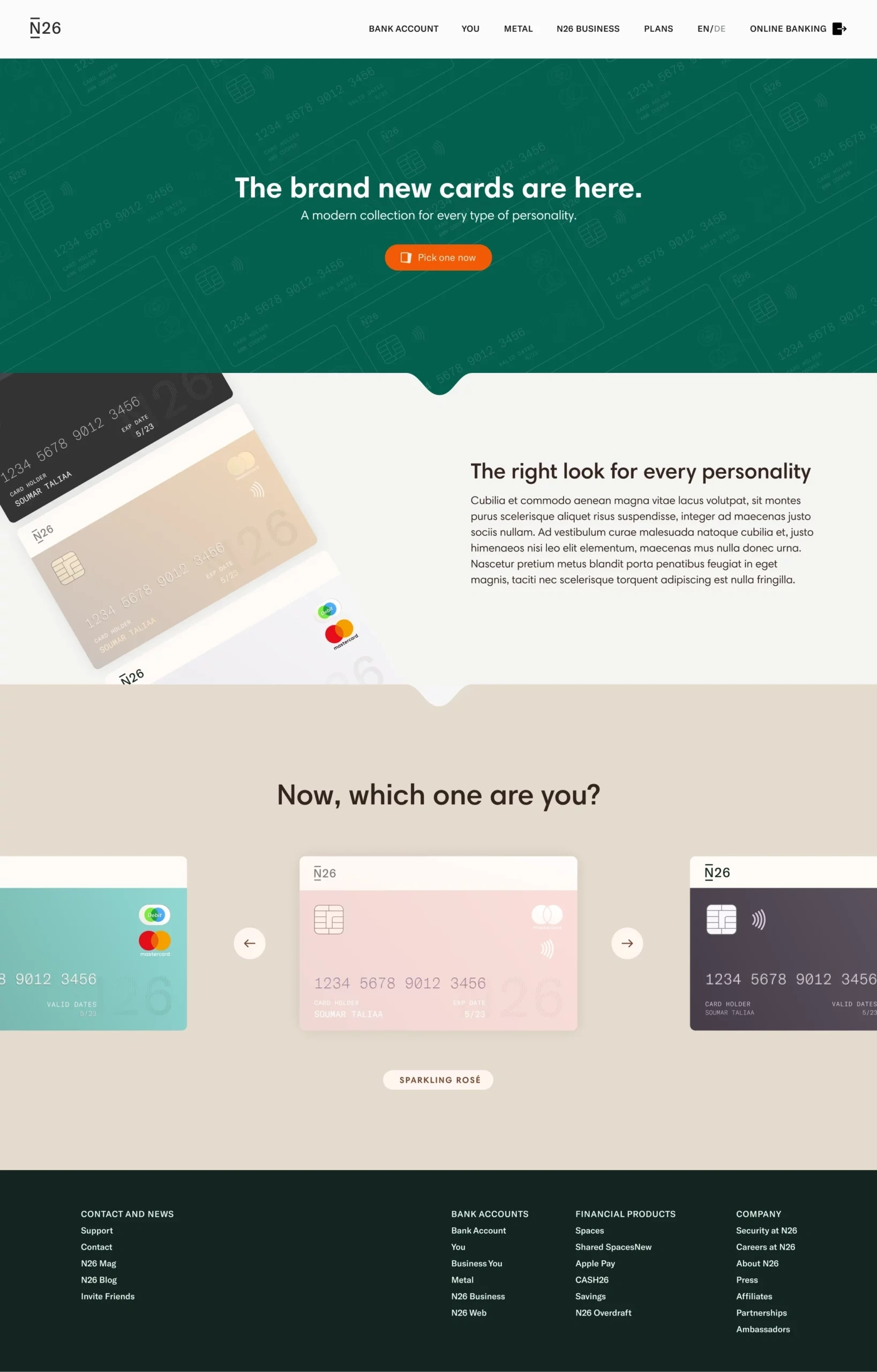 Landing page