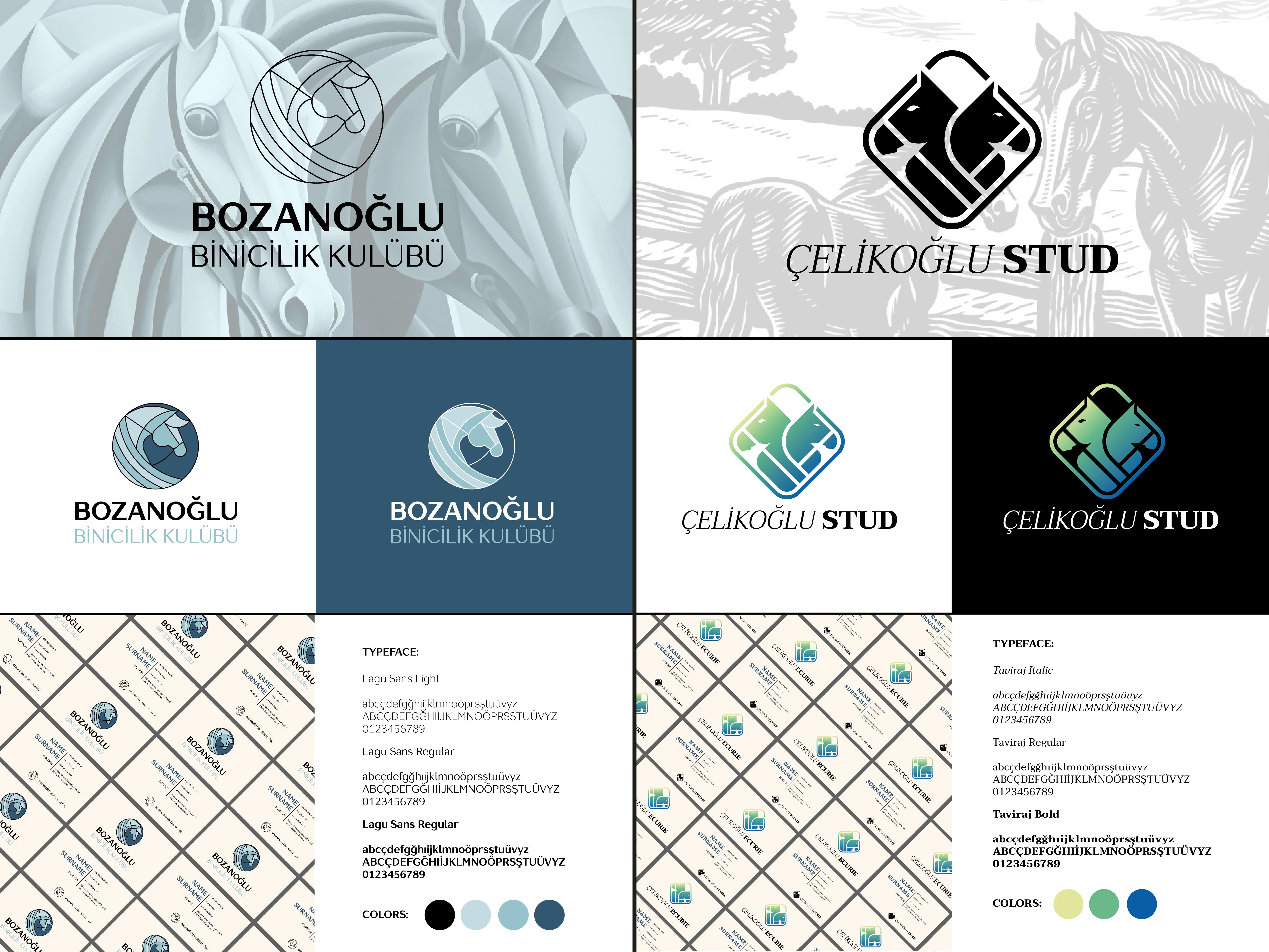 BOZANOĞLU EQUESTRIAN CENTER AND ÇELİKOĞLU STUD BRAND IDENTITY