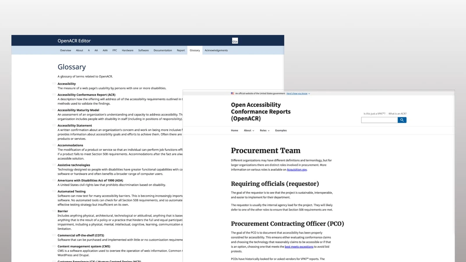 Splitting the content by role made it easier to follow, and adding a glossary helped everyone better understand accessibility.