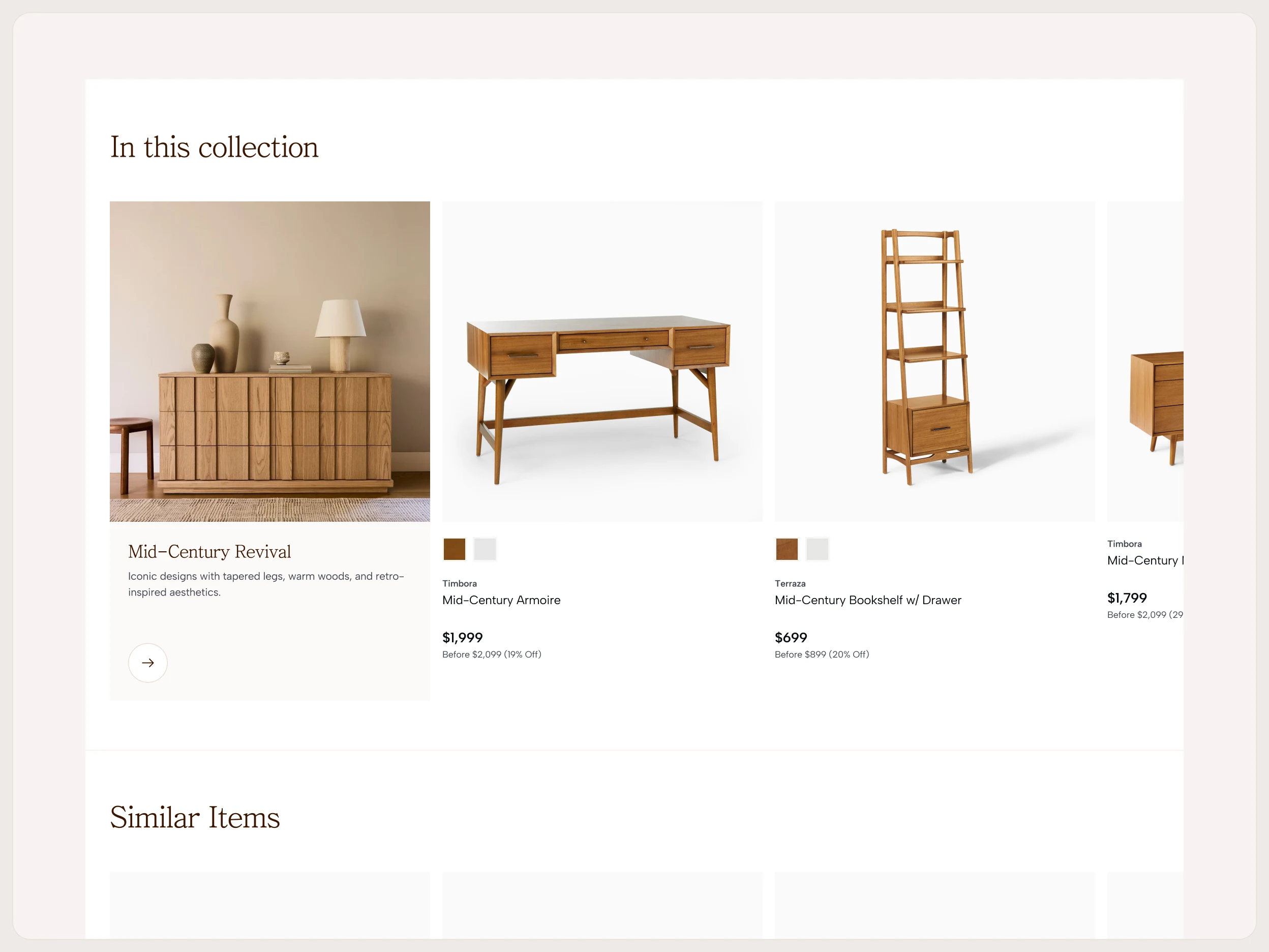 In This Collection Section of Kinova's Product Details Page