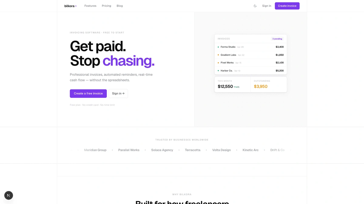 Invoice Editor — split-pane layout with live preview, GST engine, and ATO compliance checks