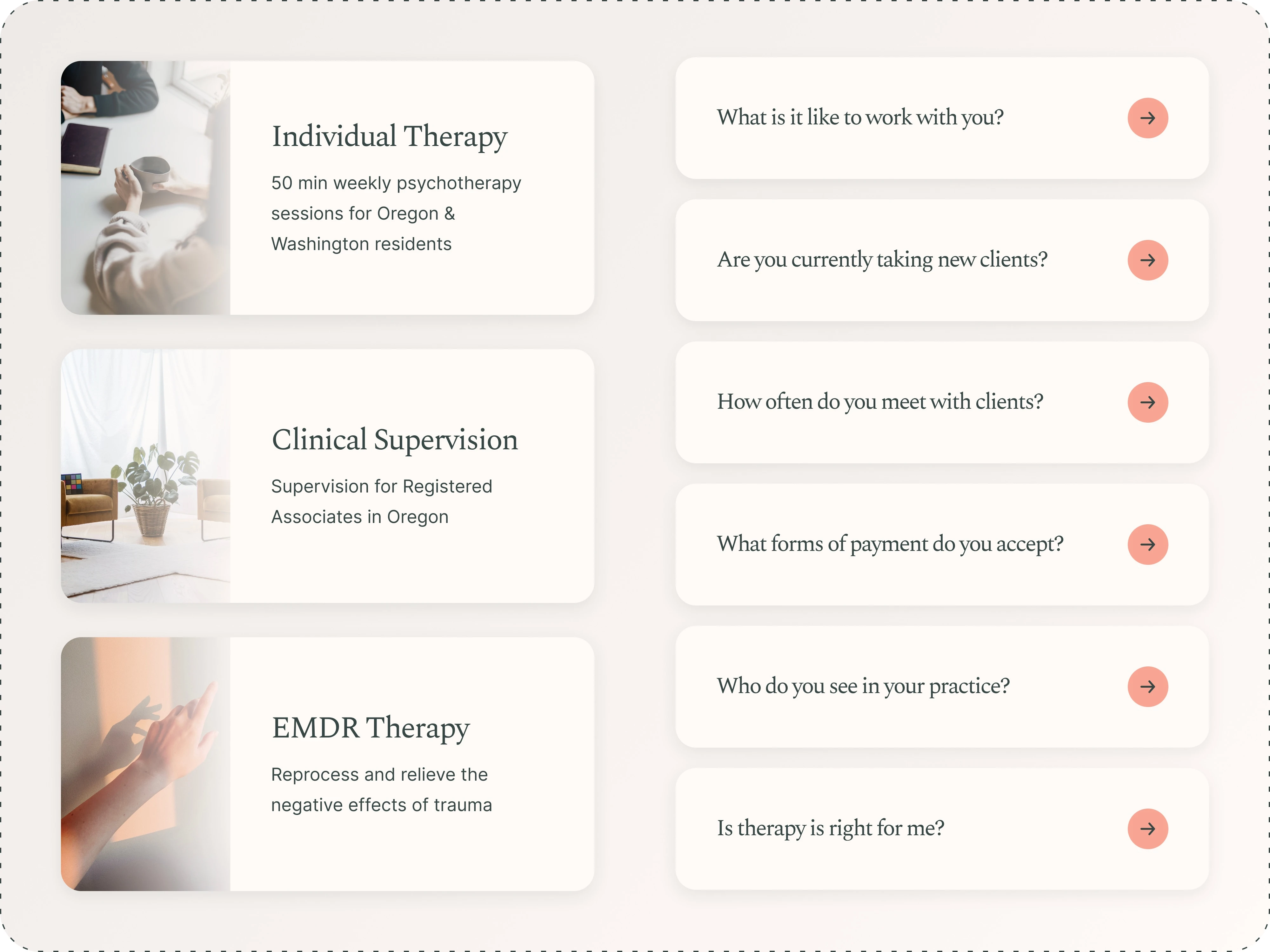 Services & FAQ Framer Components