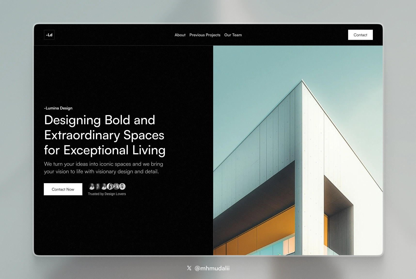 Hero / Header Section