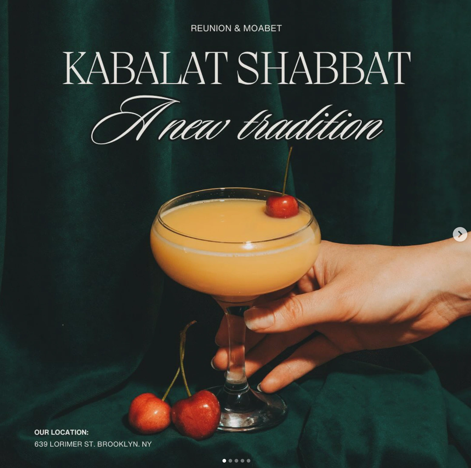 The first Shabbat Flyer