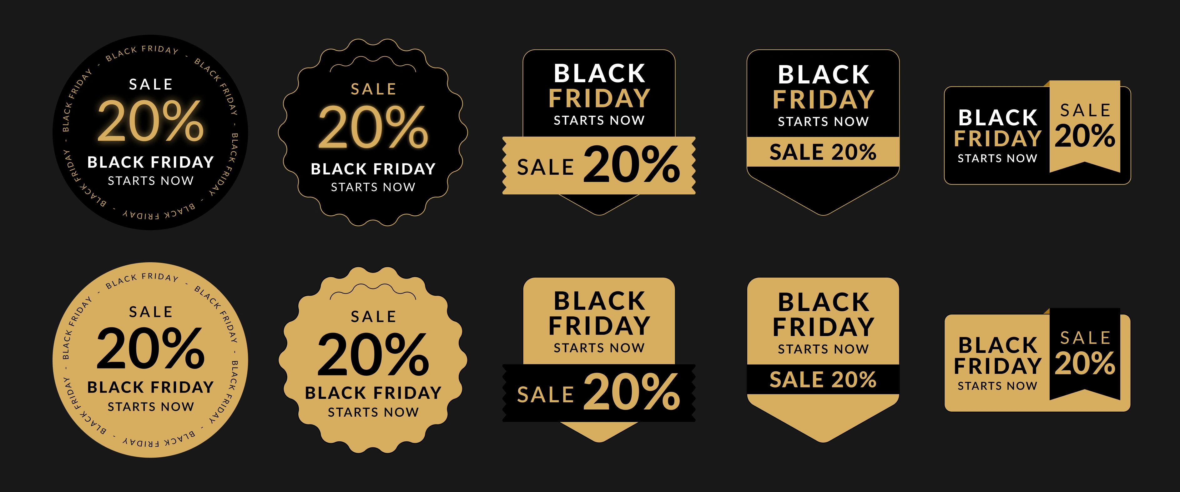 Black Friday Sales Badges