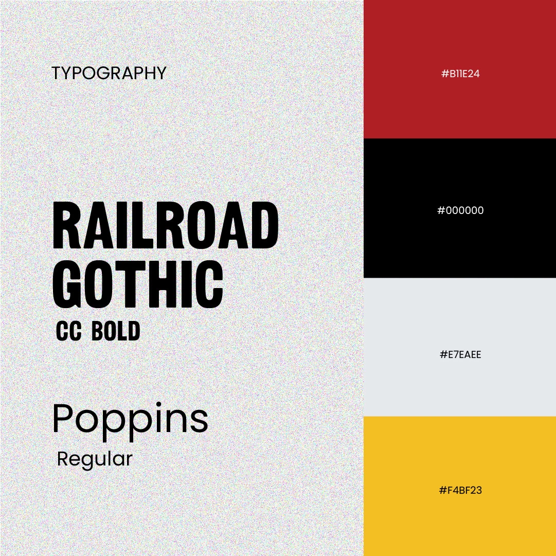 Color palette & typographies