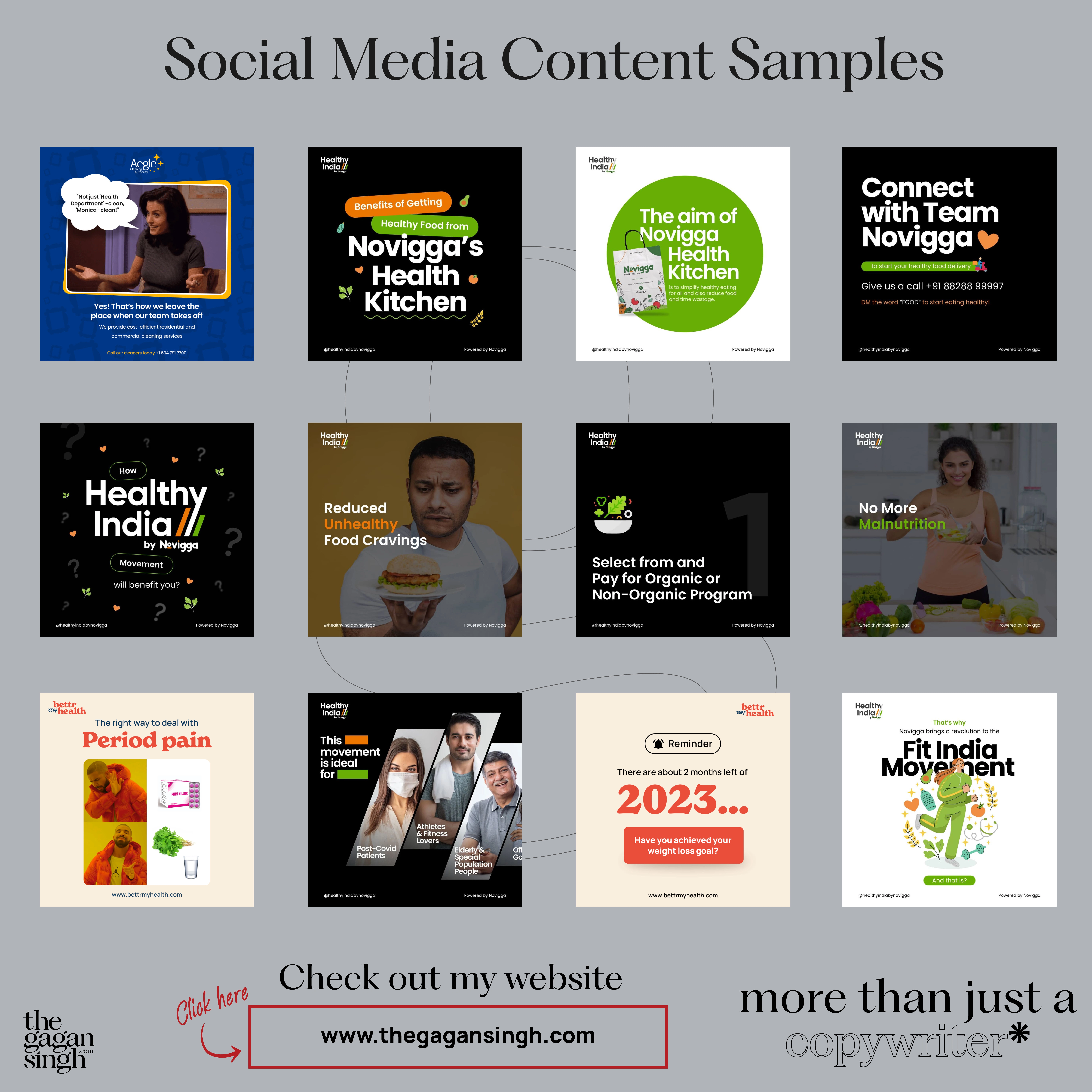 Social Media Content Samples