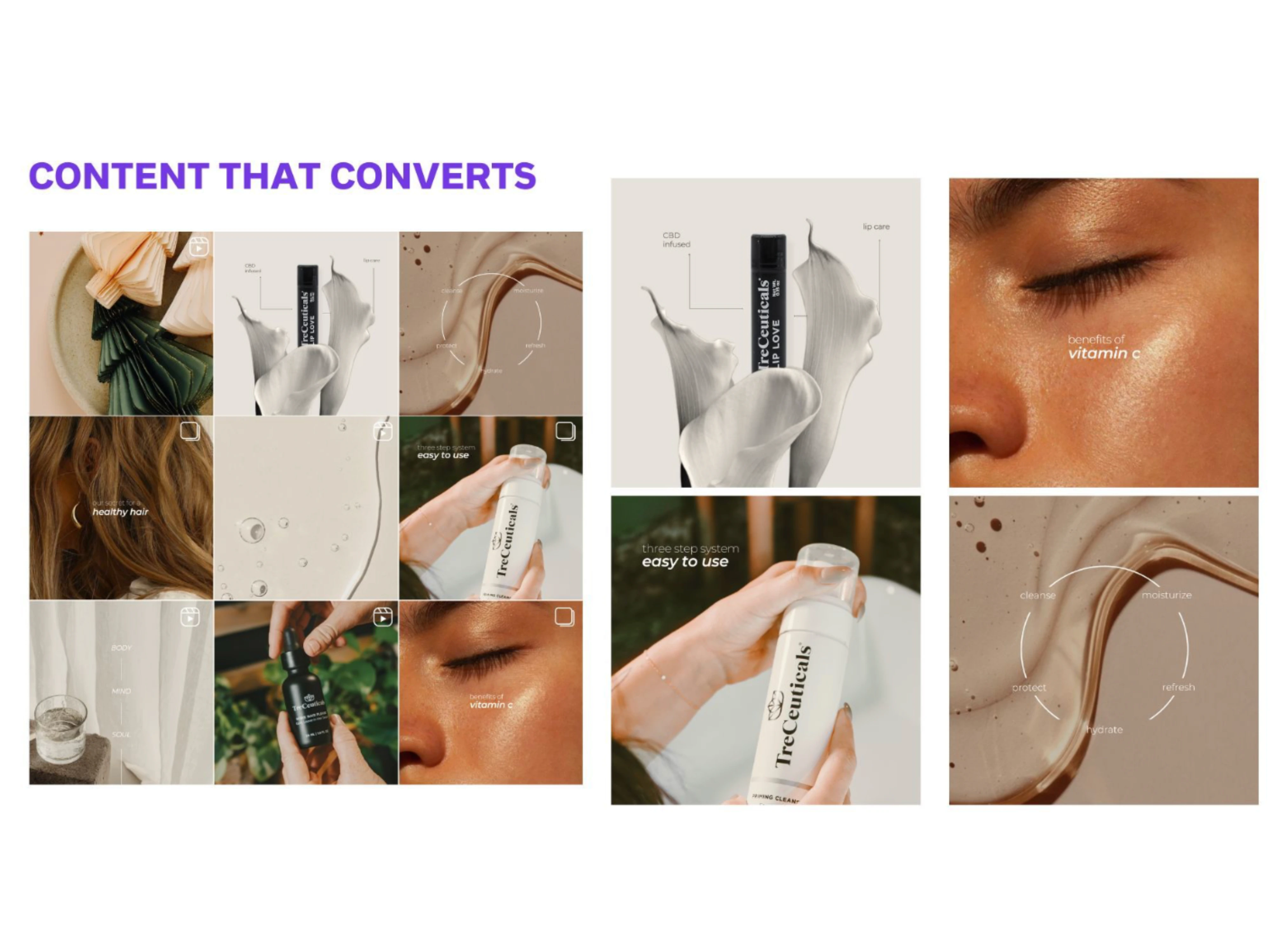 CBD infused skincare brand.