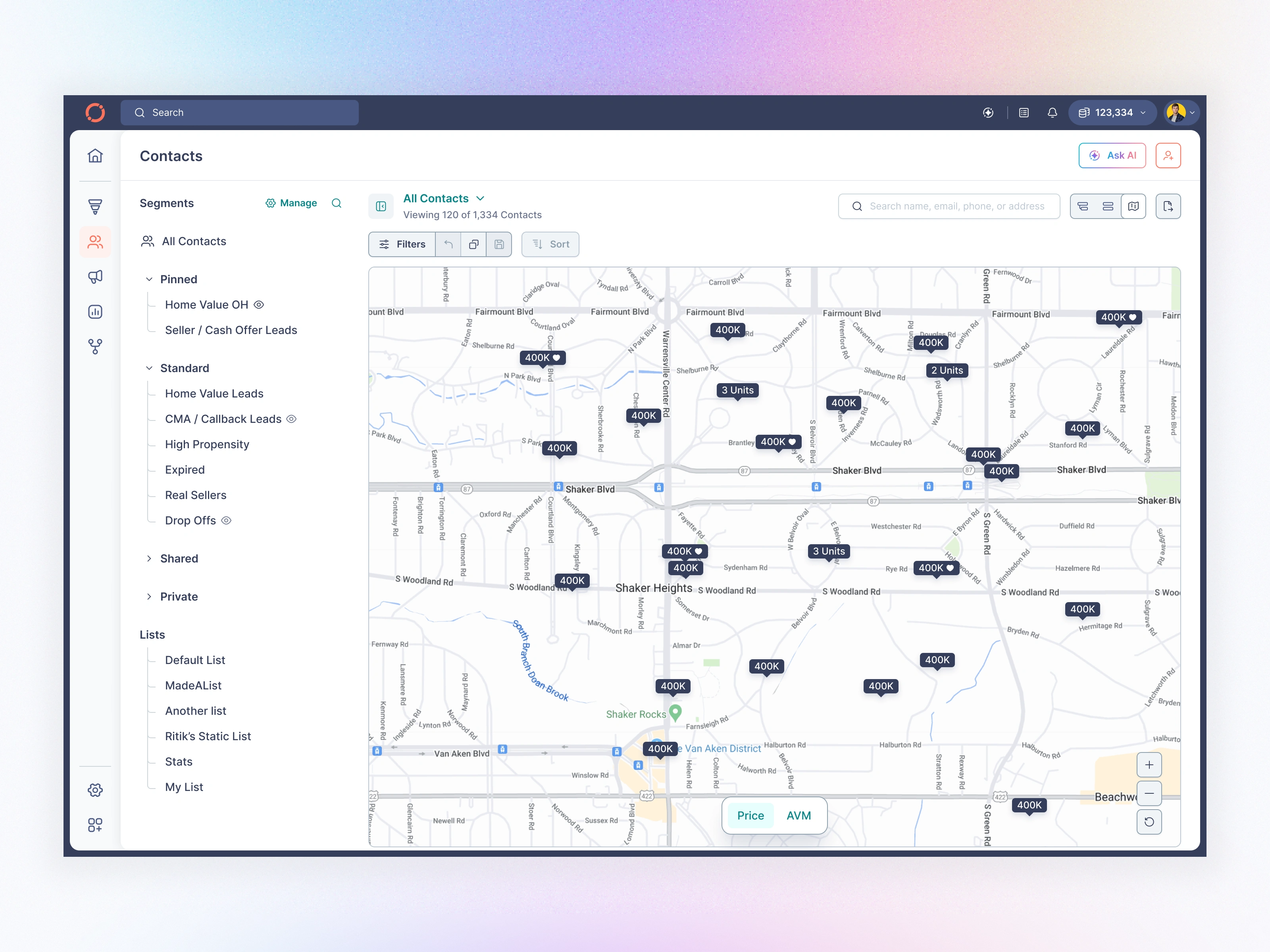 Contact Page Map View