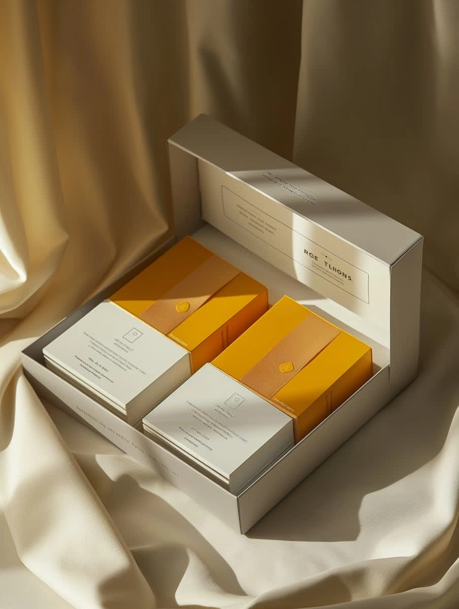 elegant product packaging display