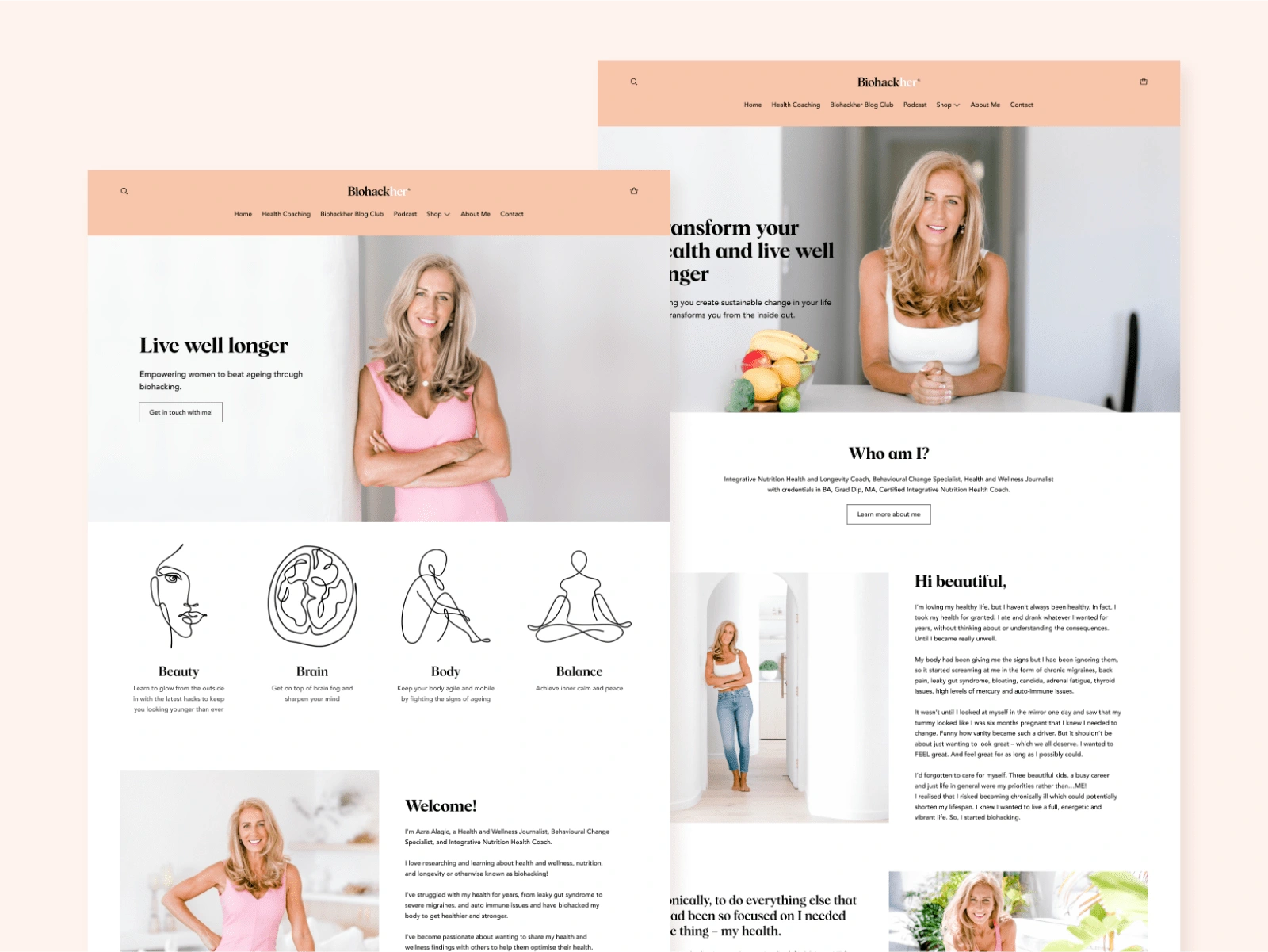 Preview of the Home & Health Coaching Program page