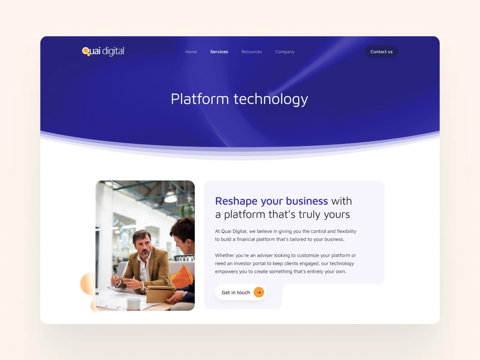 Secondary Page Header