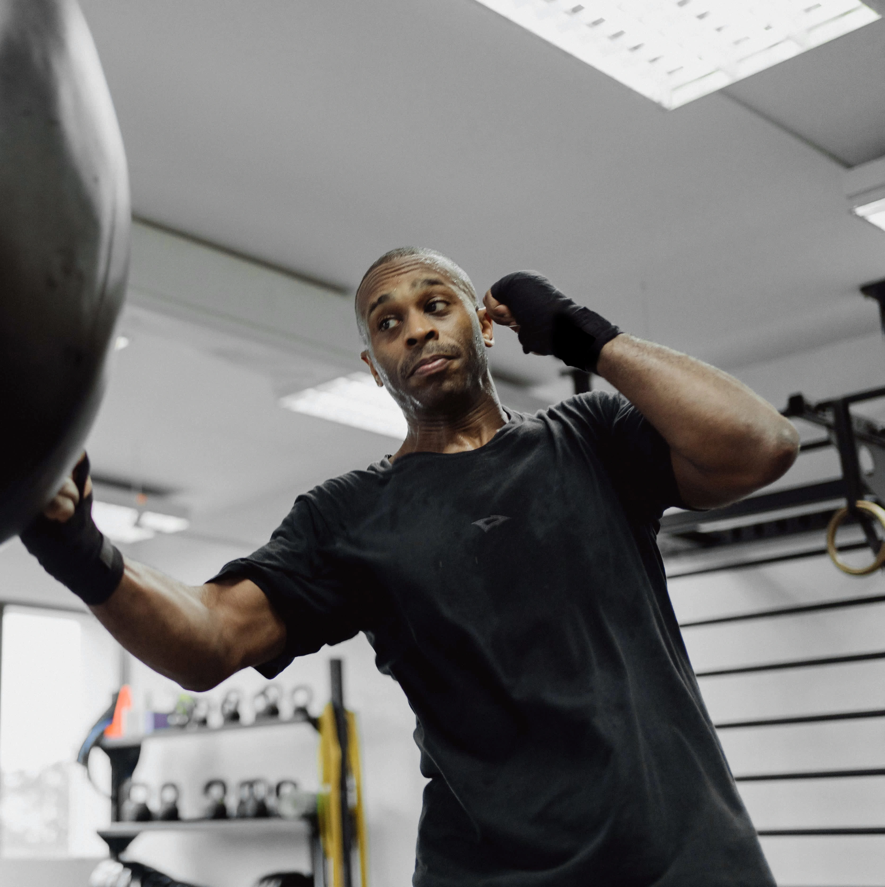 Boxing in Branded T-shirt