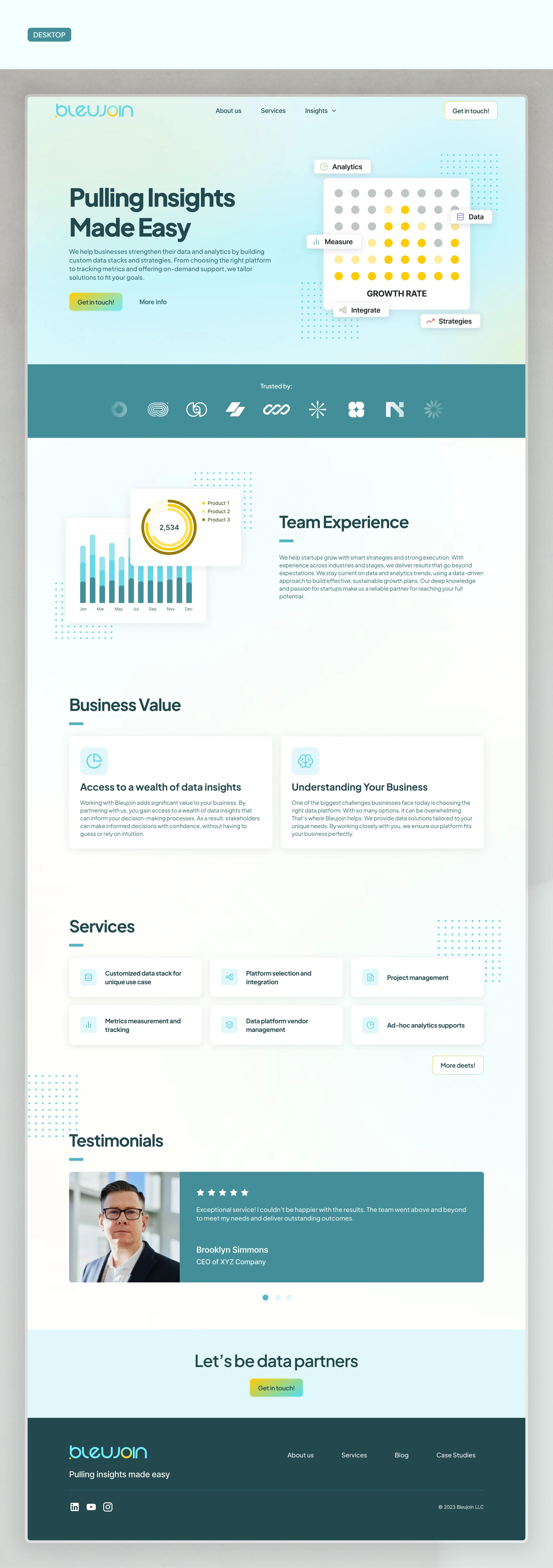 Full screen Homepage