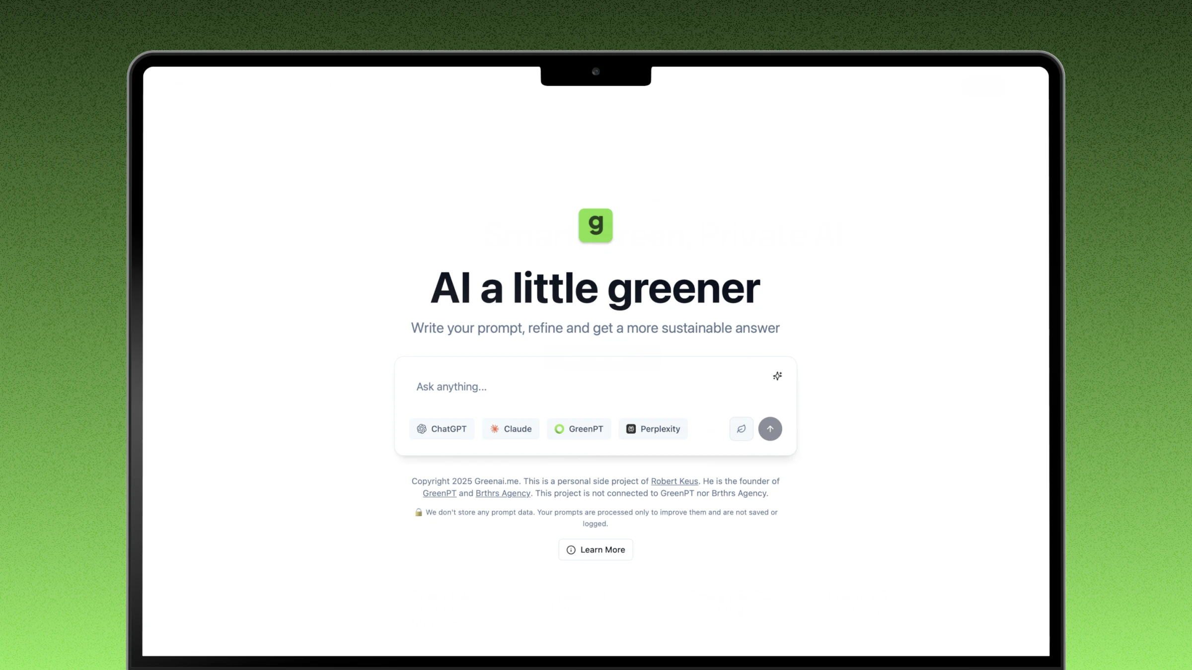 A simple landing page with a free to use Prompt Generator. This will allow you to create a prompt 