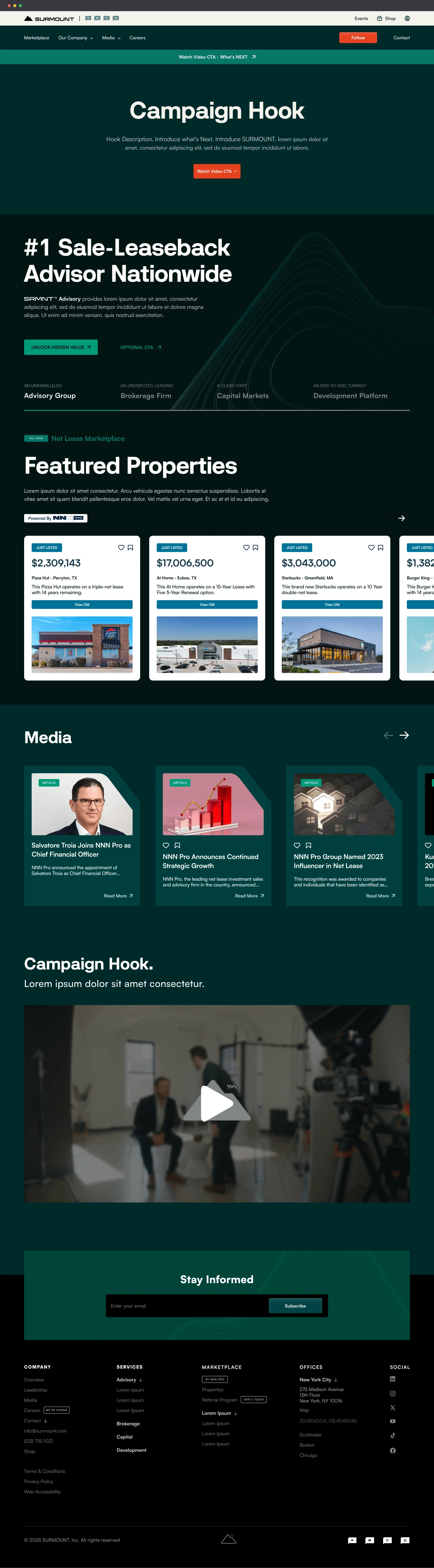 Homepage Prototype