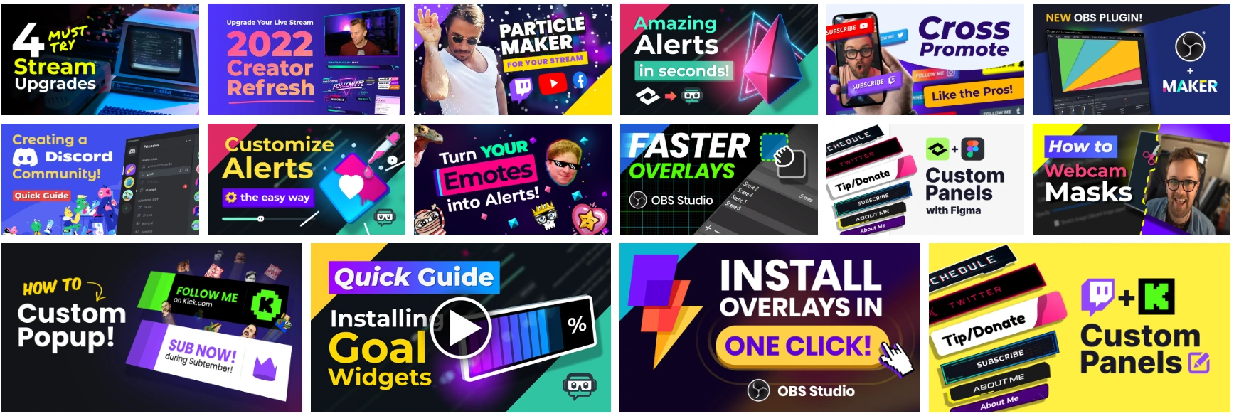 YouTube videos and social share thumbnails