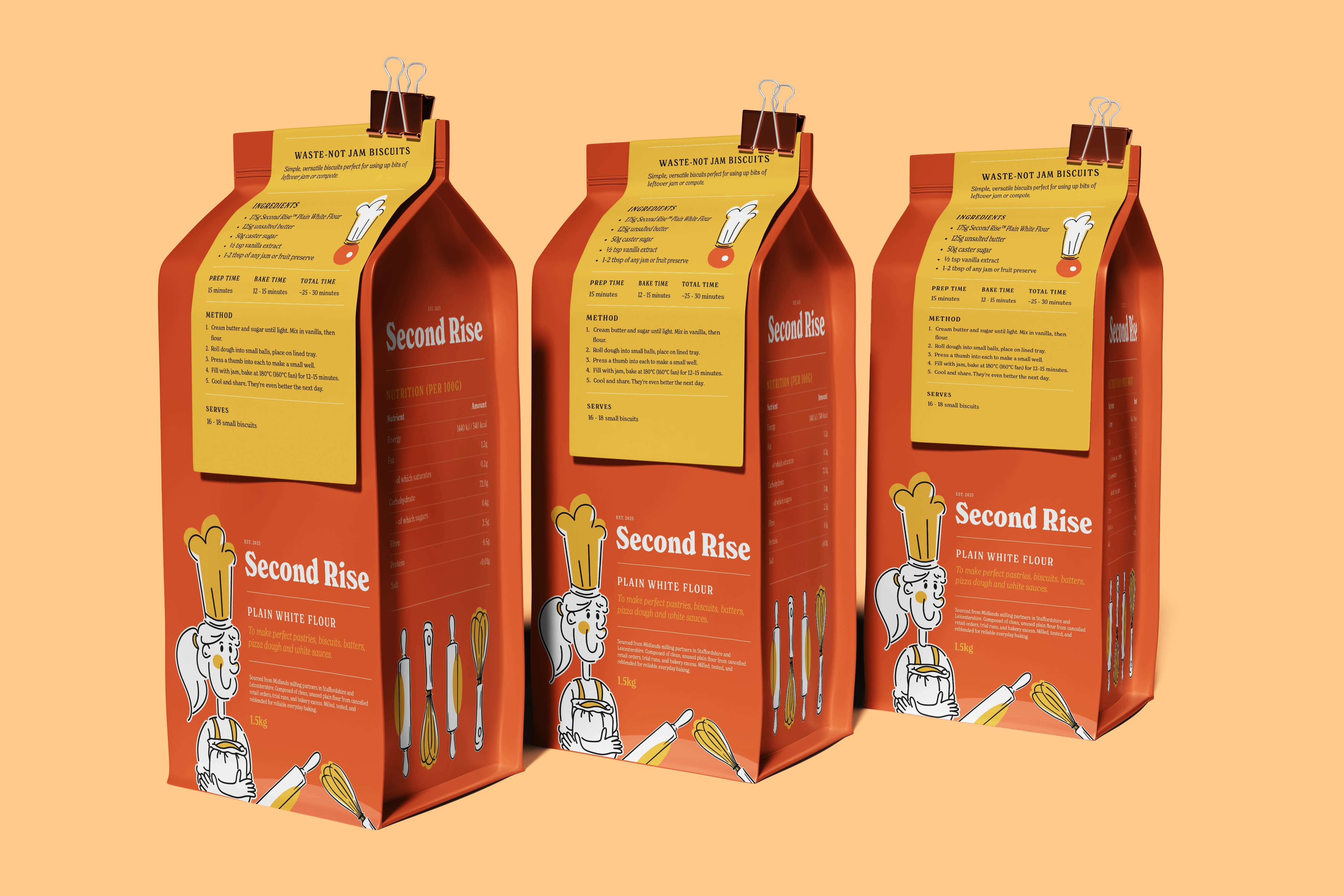 Plain White Flour Packaging