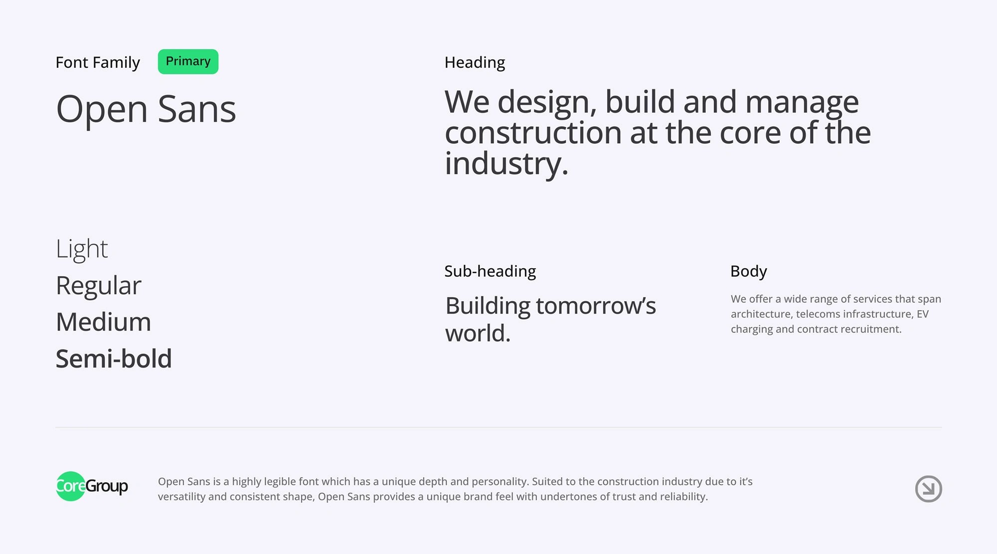 Core Group - Typography