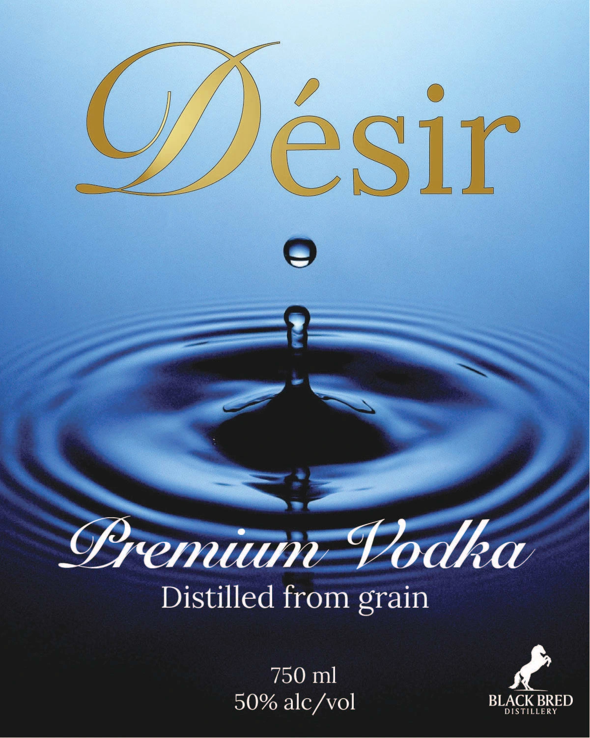 Desir Vodka Front Design