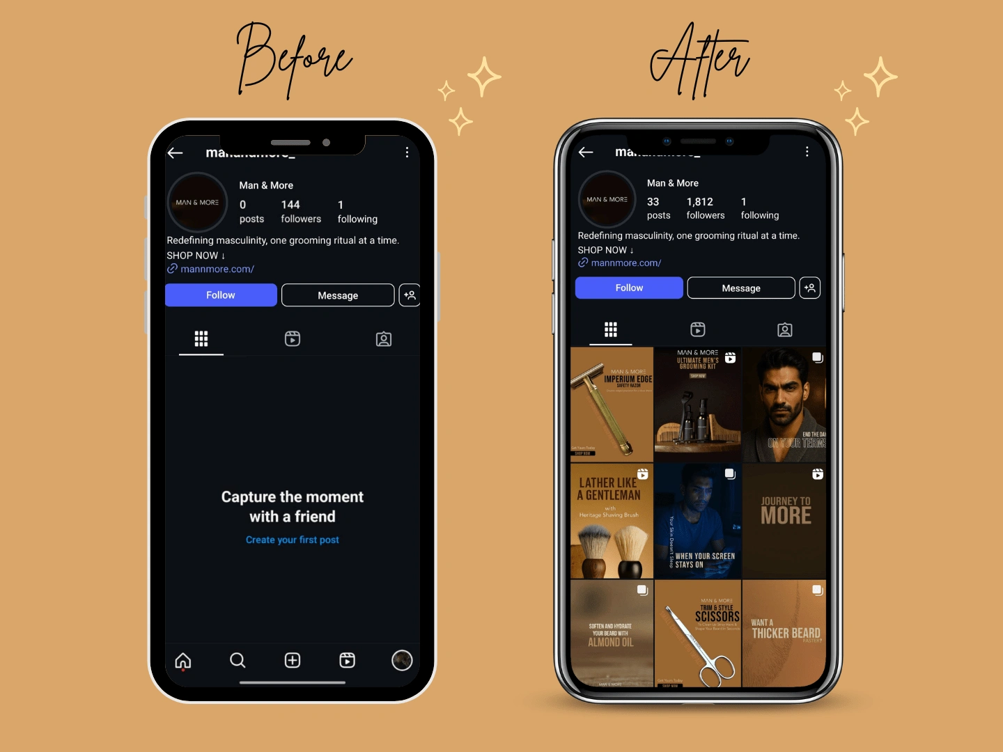 Man & More IG in Dec 2024 vs May 2025