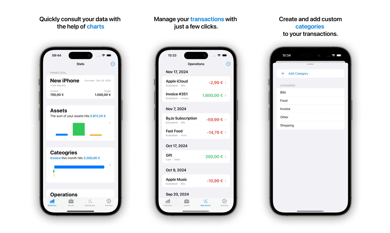 App flow screenshots