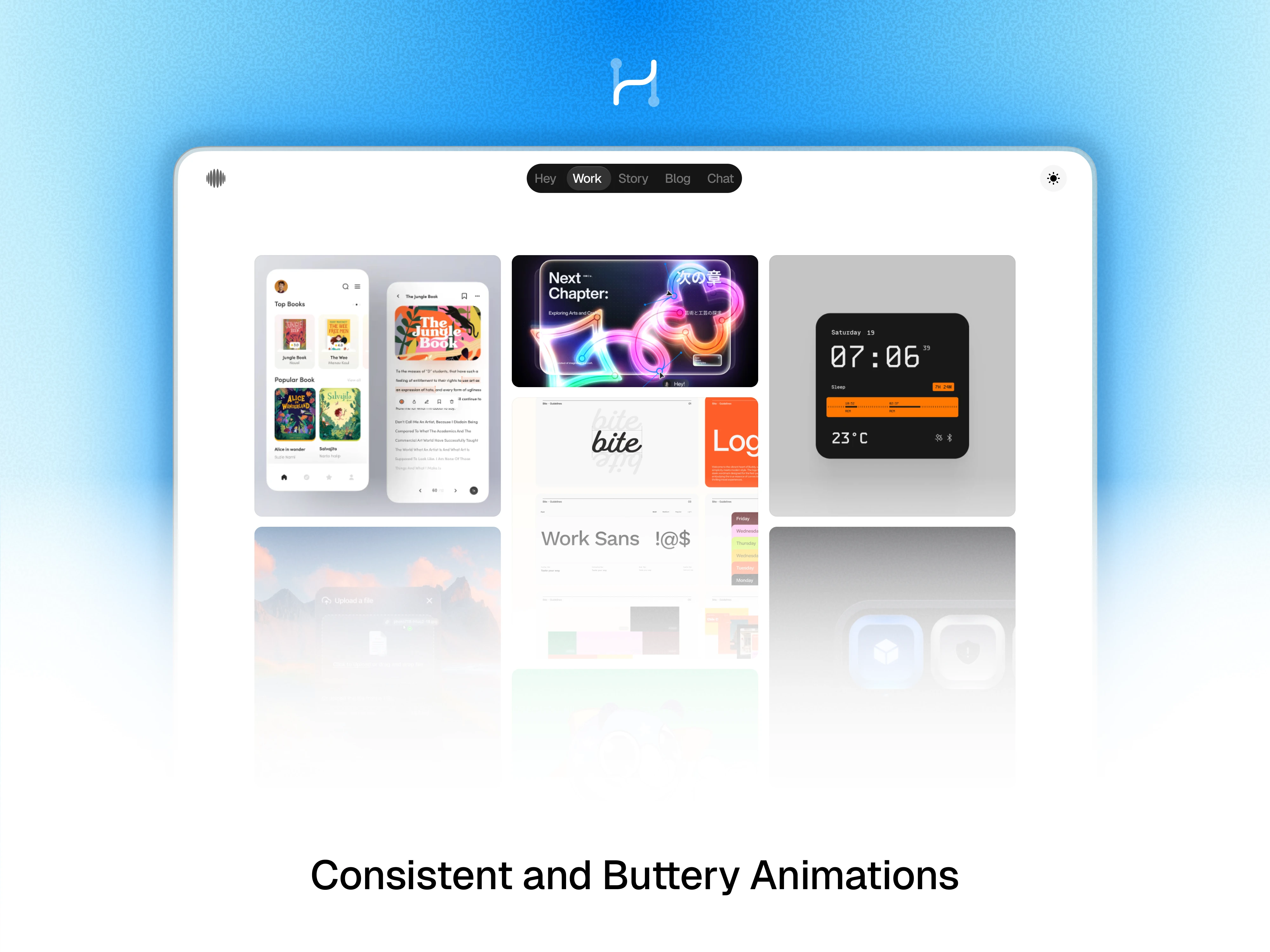 A clean, expressive gallery view built for impact. Projects stand out with minimal framing, smooth navigation, and layouts designed to keep attention on the work itself.