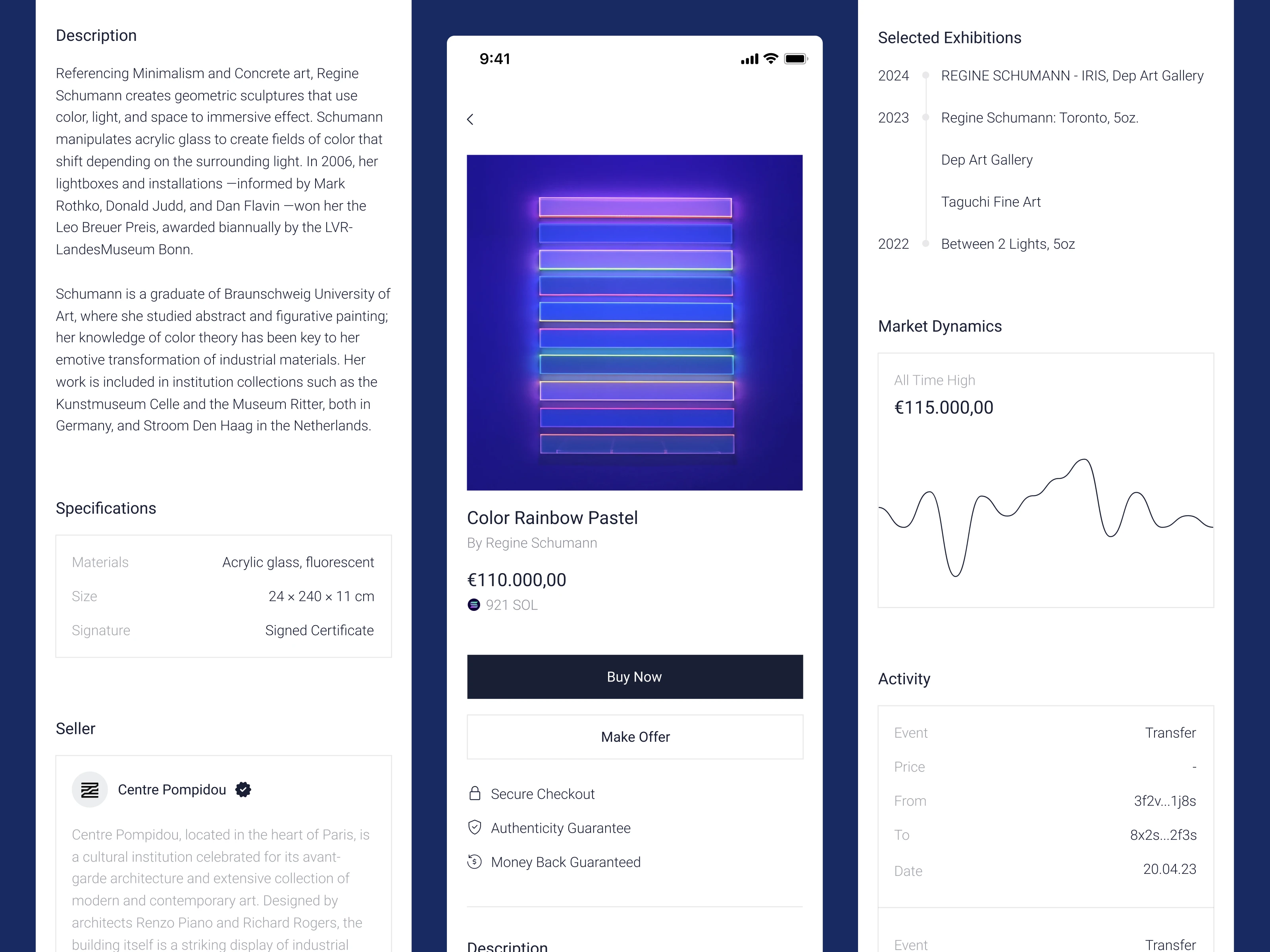 Mobile app | Art details
