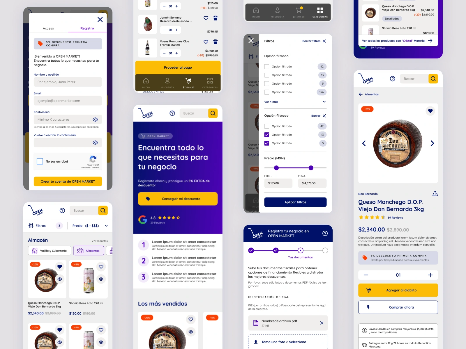Final UI design – Mobile version