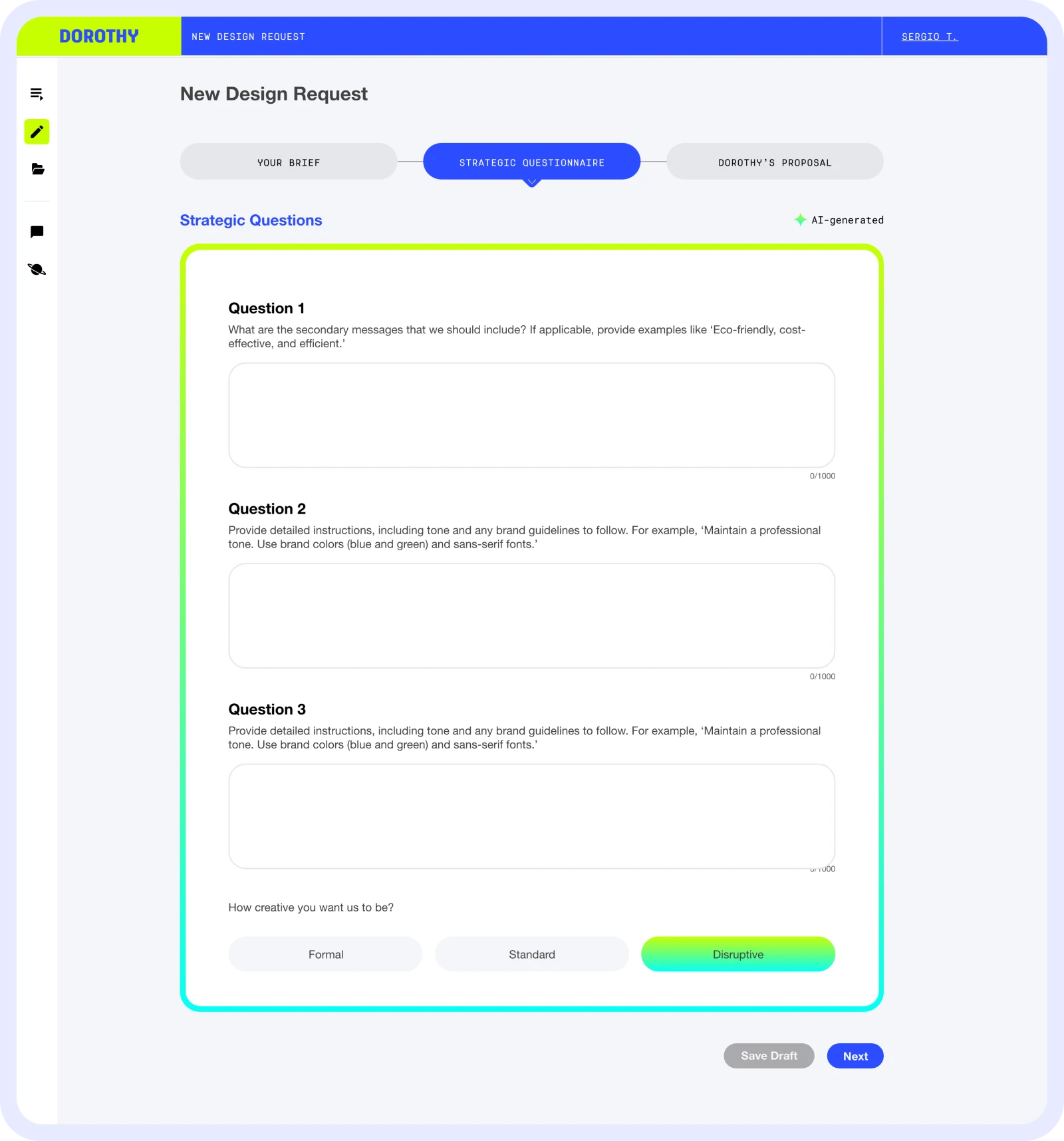 AI-generated questions eliminate misunderstandings before they slow down production.