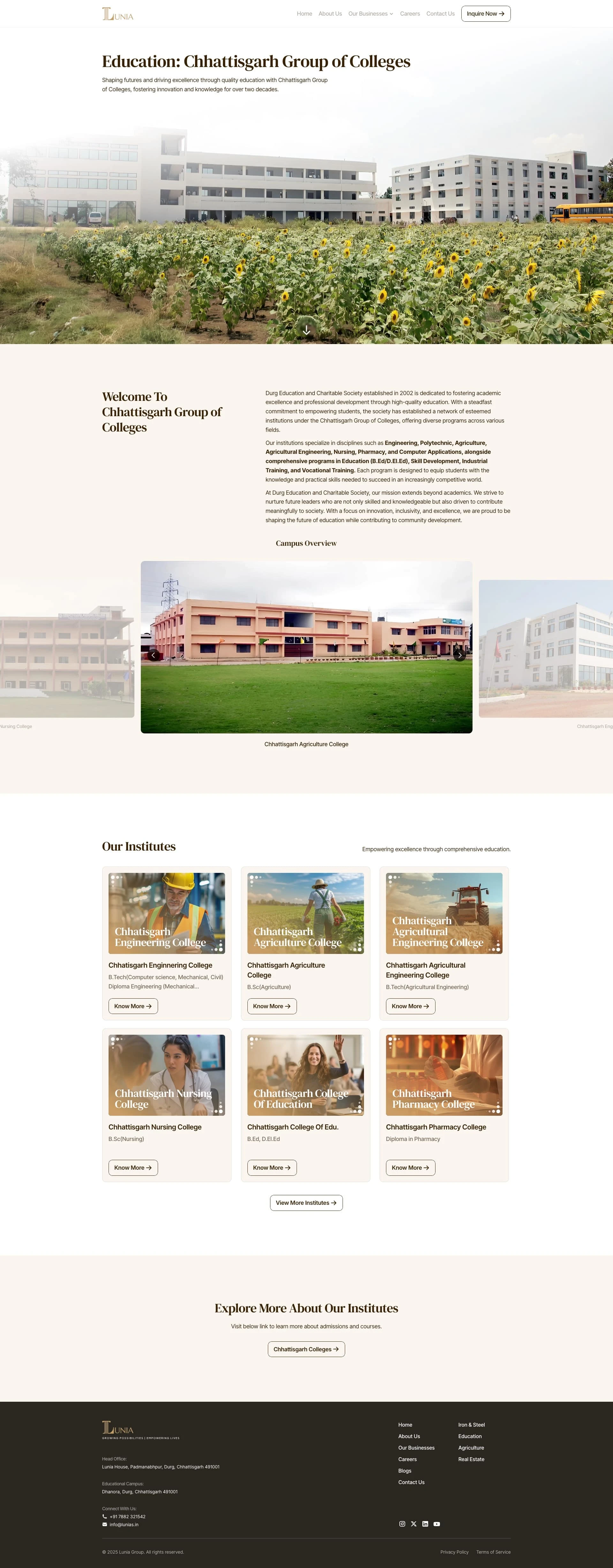 Education Page