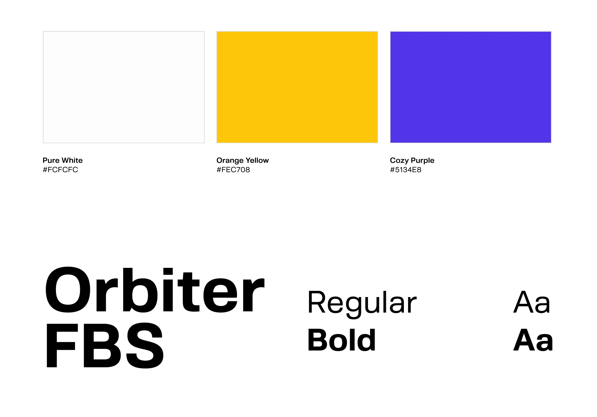 Color palette & typography for the brand Casa