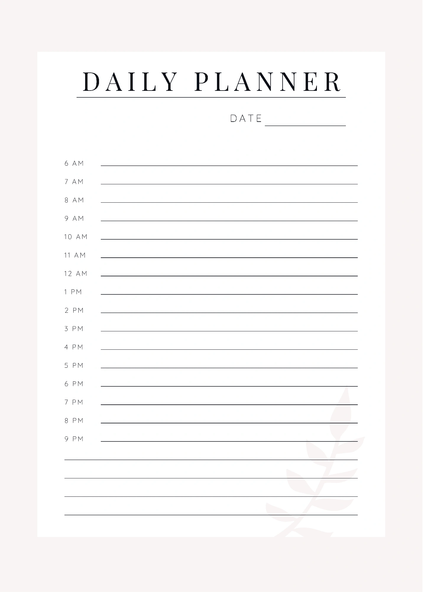 Daily Planner-PDF
